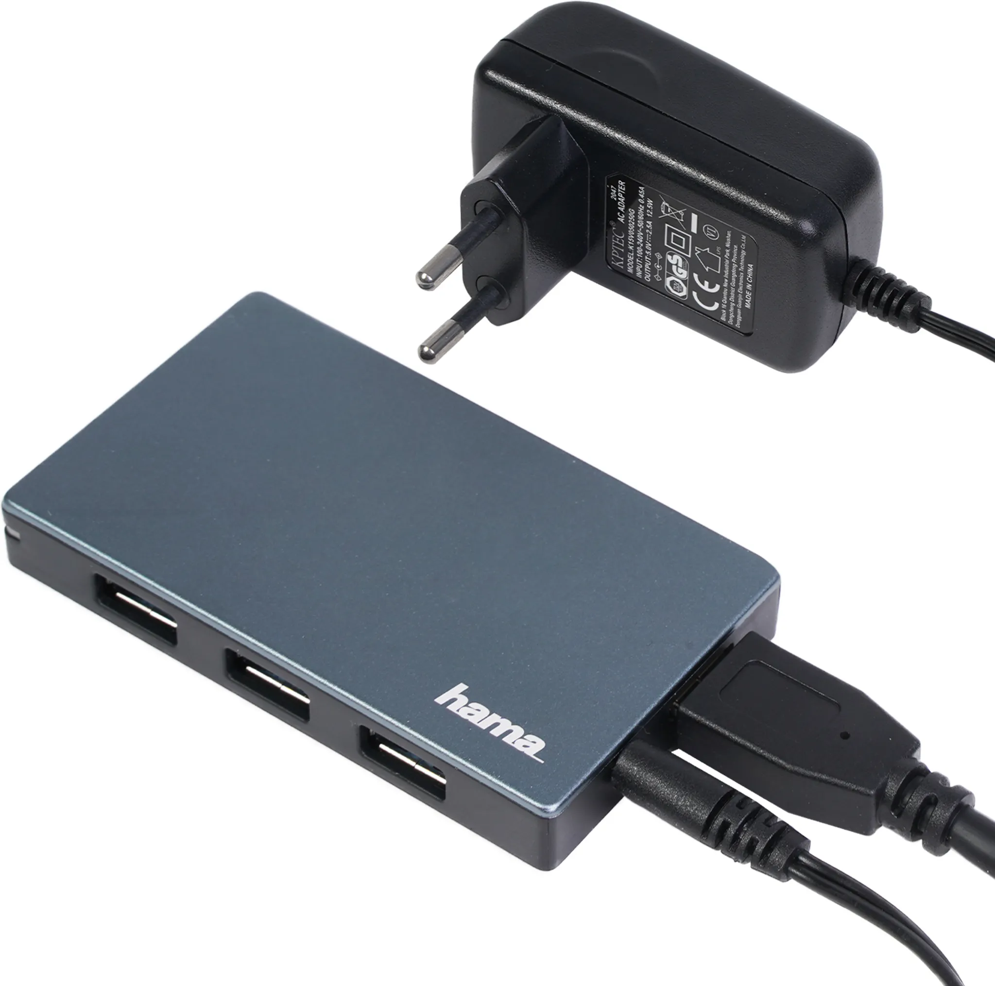 25cm USB 3.0 Kabel - USB A Auf USB B, Superschnell Mit 5000 Mbit/s, Schwarz