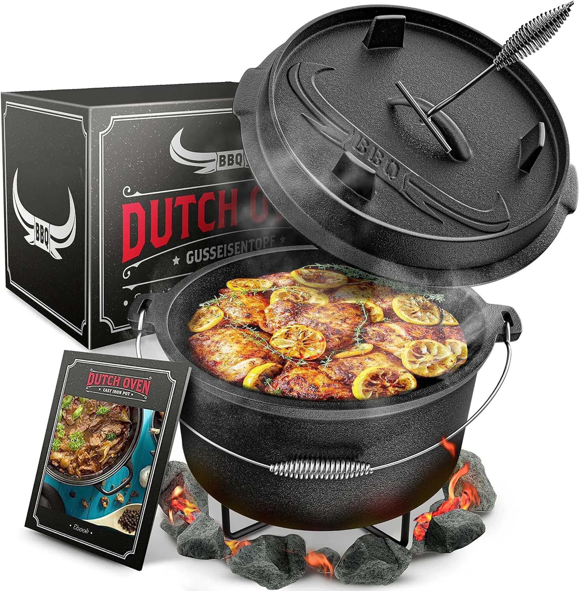 BBQ-Toro Dutch Oven DO45P, 4,2 L Premium