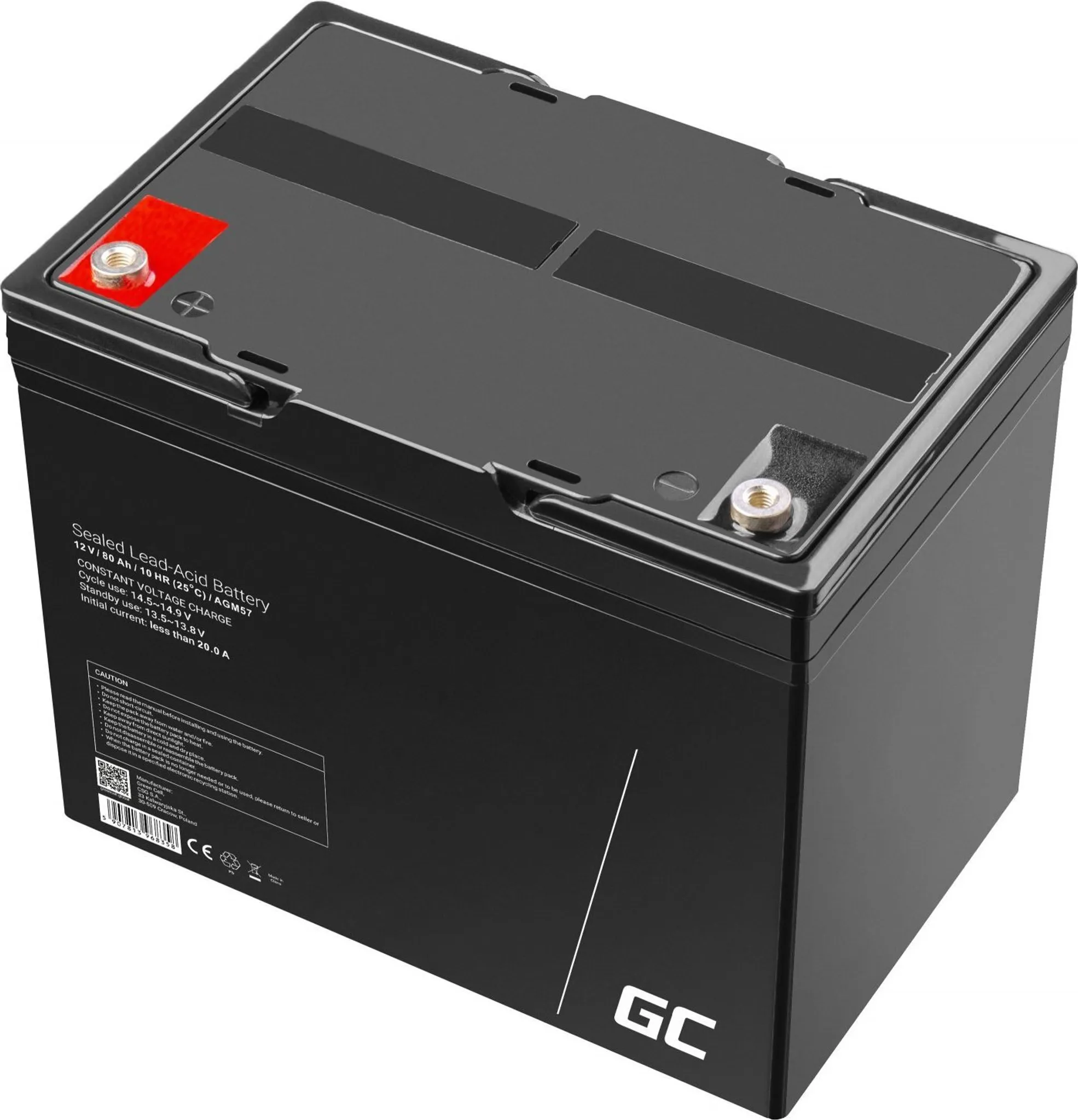GreenCell Batteria AGM 12V 8.5Ah – Piombo Ricaricabile Sigillata VRLA, Senza Manutenzione Per UPS, Allarmi, Giocattoli E Scooter