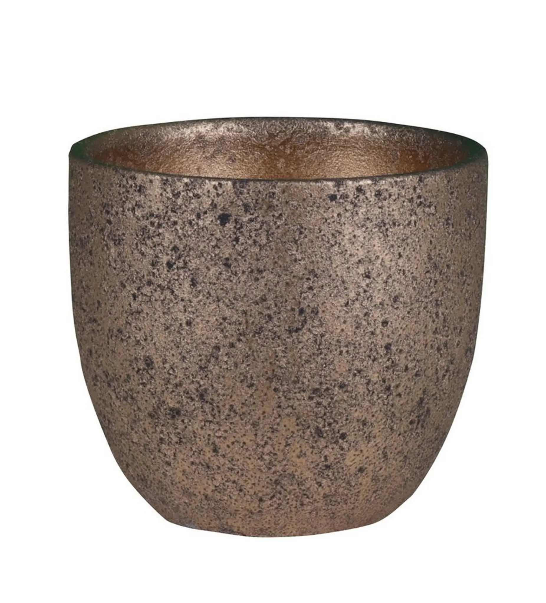 Übertopf Keramik Vulcano-Christmas Black-Gold