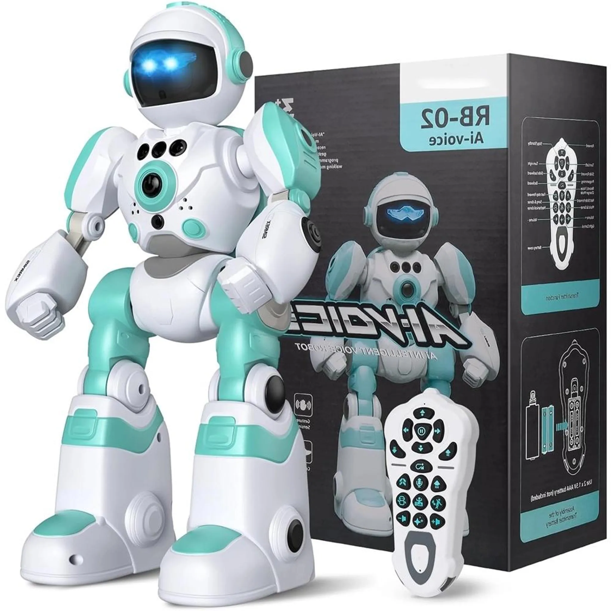 Voiture Télécommandée 2 En 1 – Se Transforme En Robot, Avec Lumières LED, Batterie Rechargeable, Pour Enfants De 3 à 12 Ans