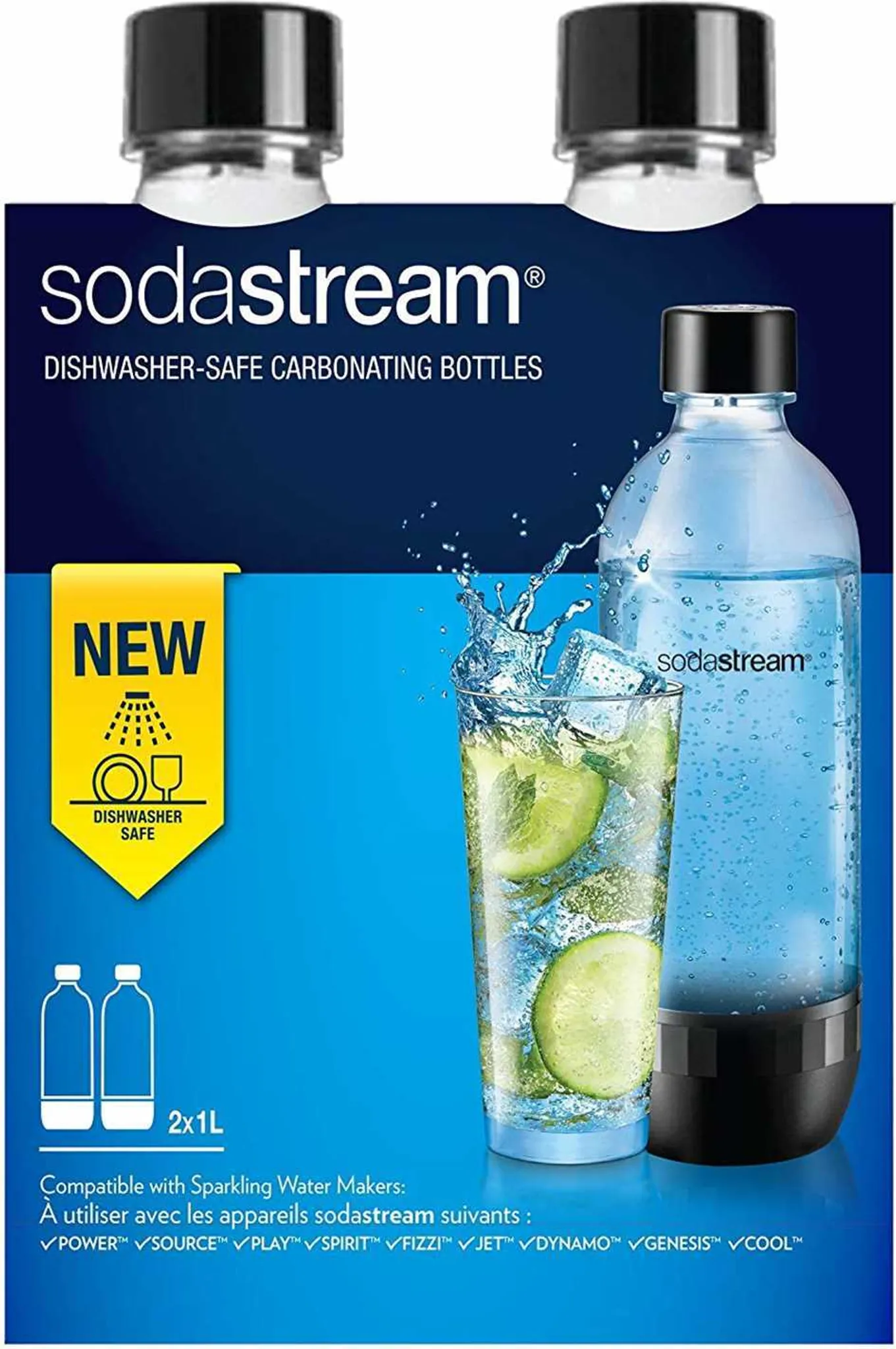 SodaStream 1042260410, Karbonisiererflasche, Schwarz