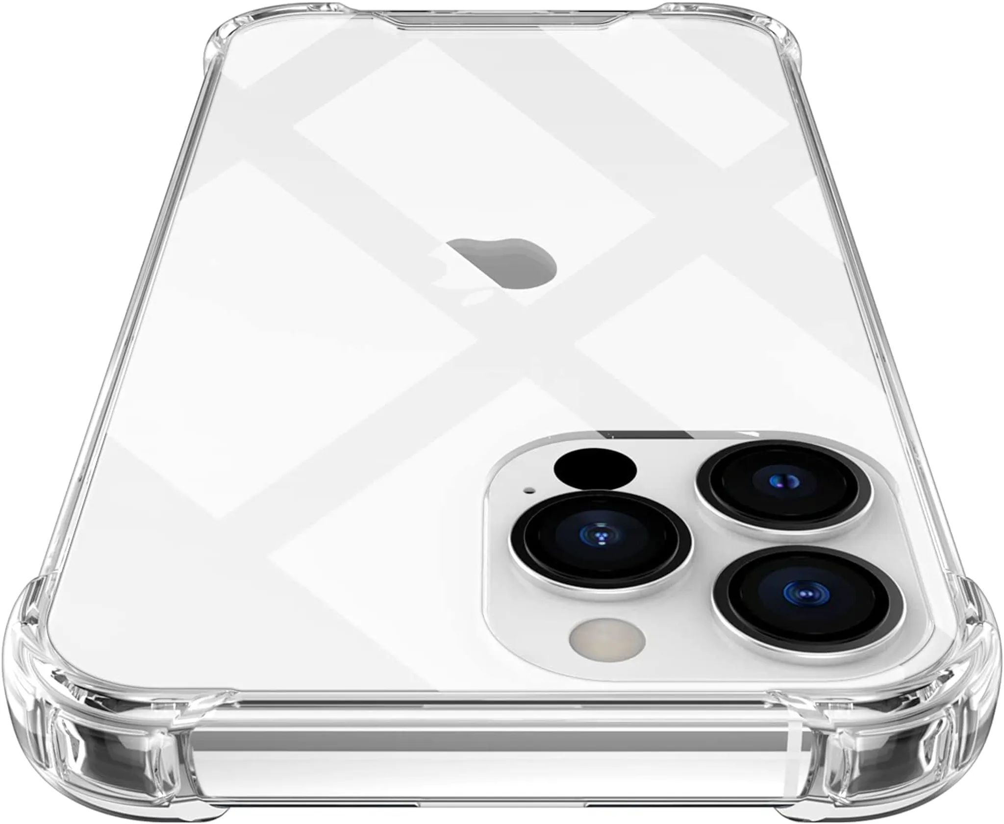 Hybrid-Hülle mit Kartenhalter iPhone 15 Pro Max transparent