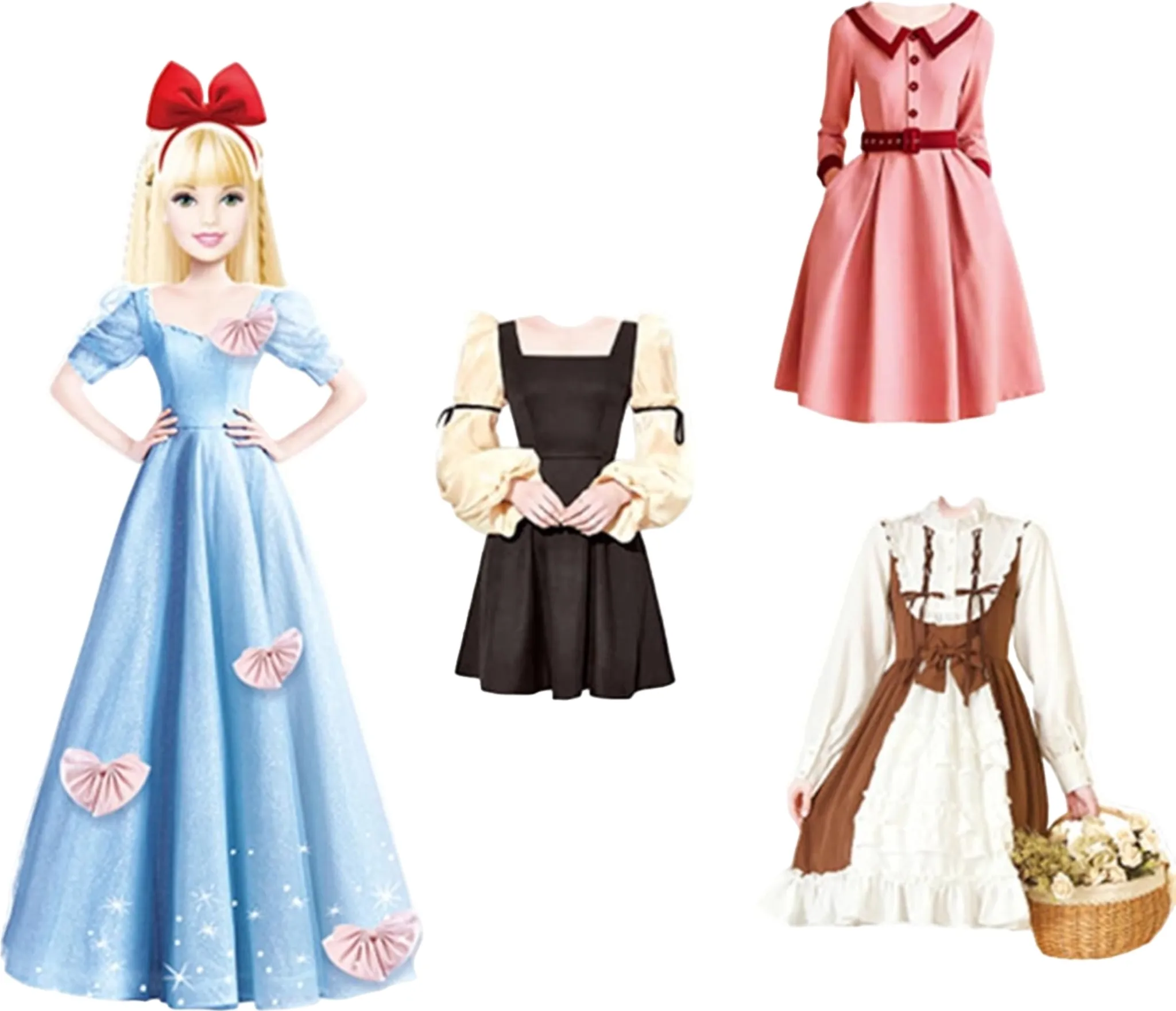 Set Vestiti Per Bambola 17 Cm Con Accessori - Outfit Kawaii Grigio Con Cappello E Macchina Fotografica (Bambola Esclusa)