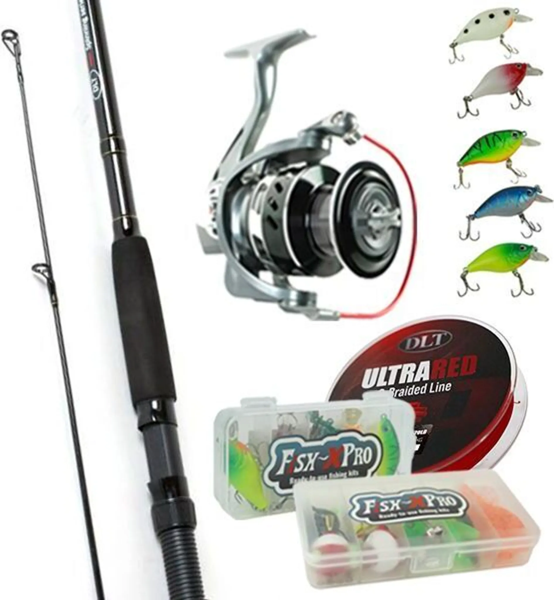 DLT Pursuit Holiday Travel Angel-Set - Komplettset Mit Rute, Rolle & Tacklebox Für Unterwegs