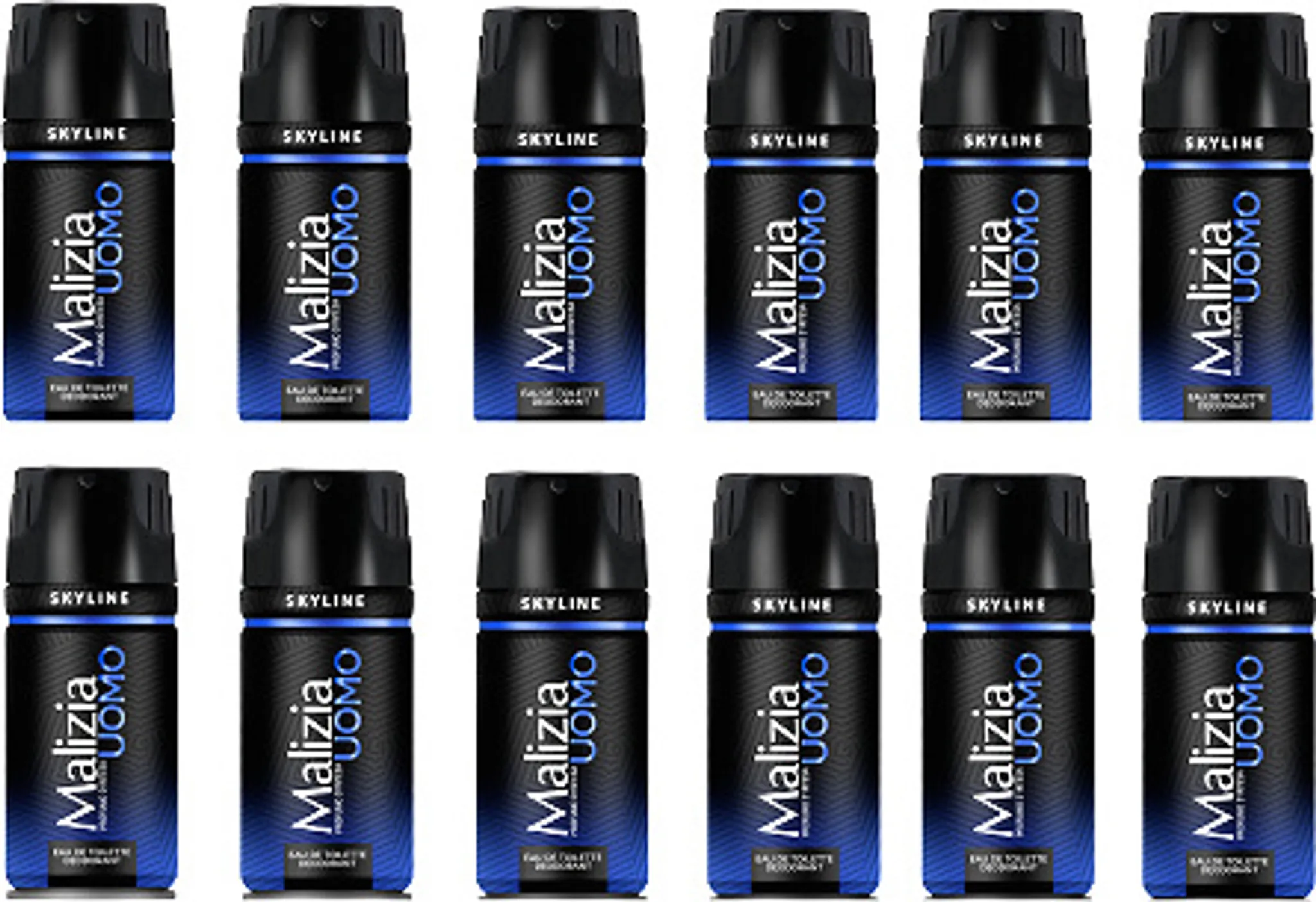 MALIZIA UOMO SKYLINE Deodorant EdT 12x 150ml Deodorants