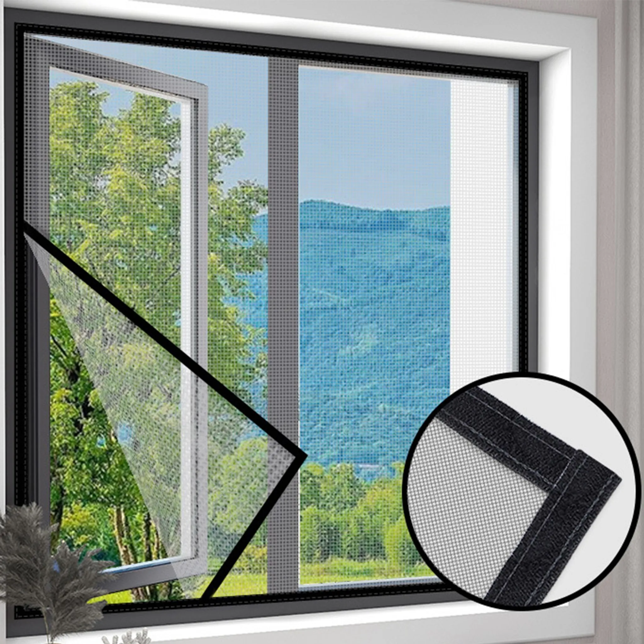 The Buzz Fliegengitterfenster – 130 X 150 Cm, Waschbar, Giftfrei, Zum Zuschneiden