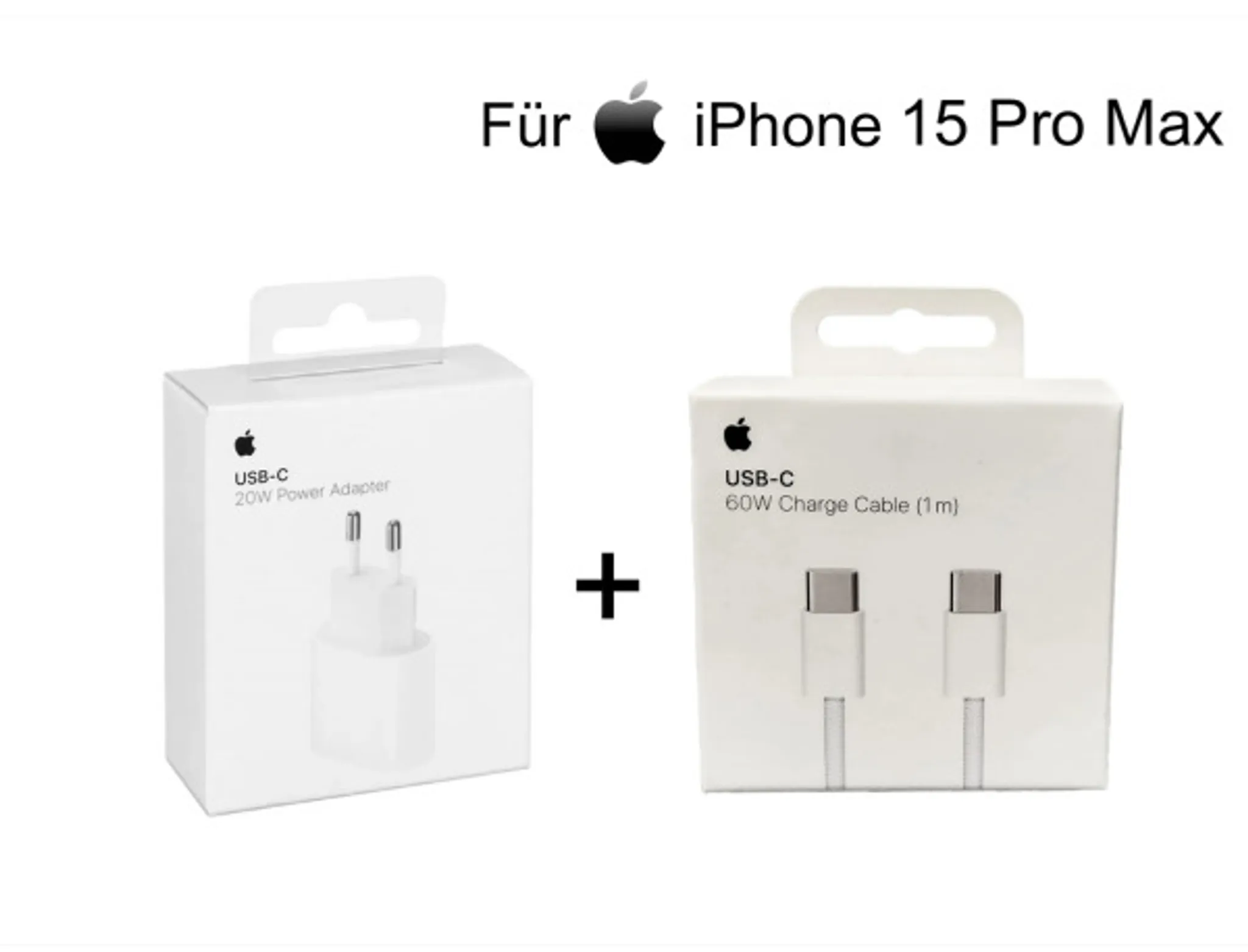 Apple iPhone 15 Pro Max 20W Ladegerät