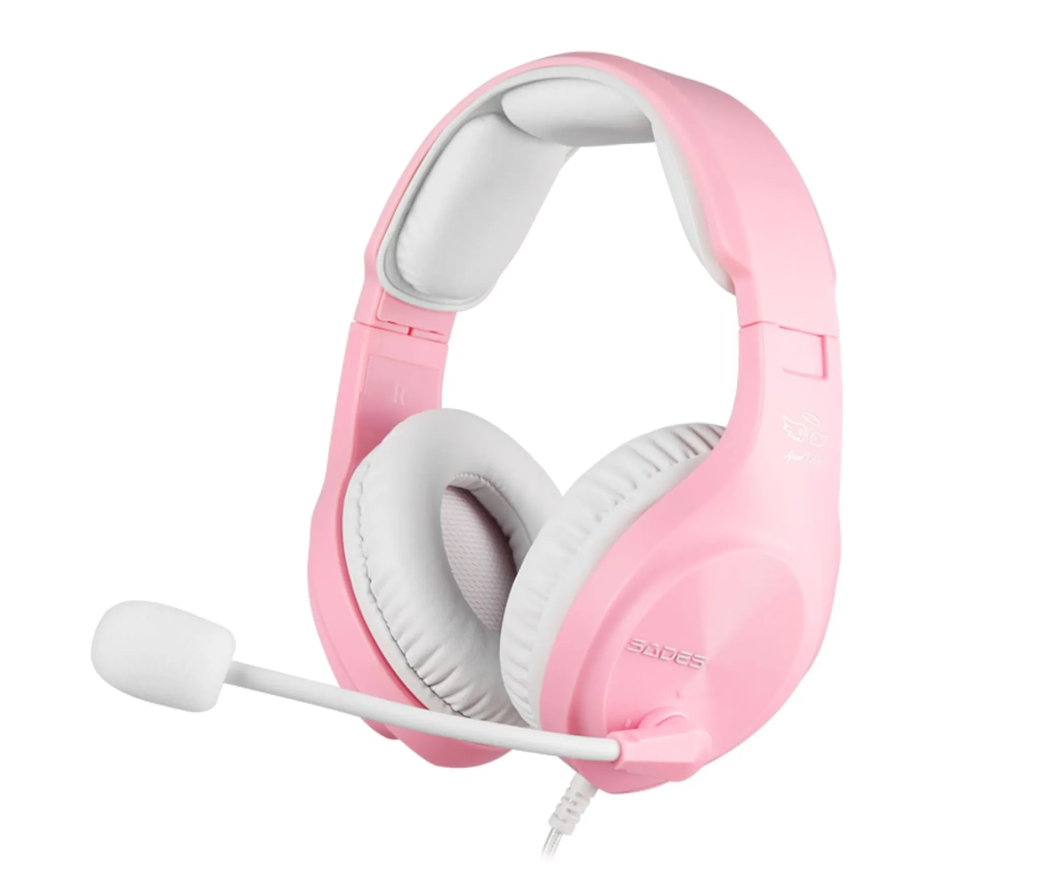 SADES A2 pink mm Gaming Headset, 3,5 pink
