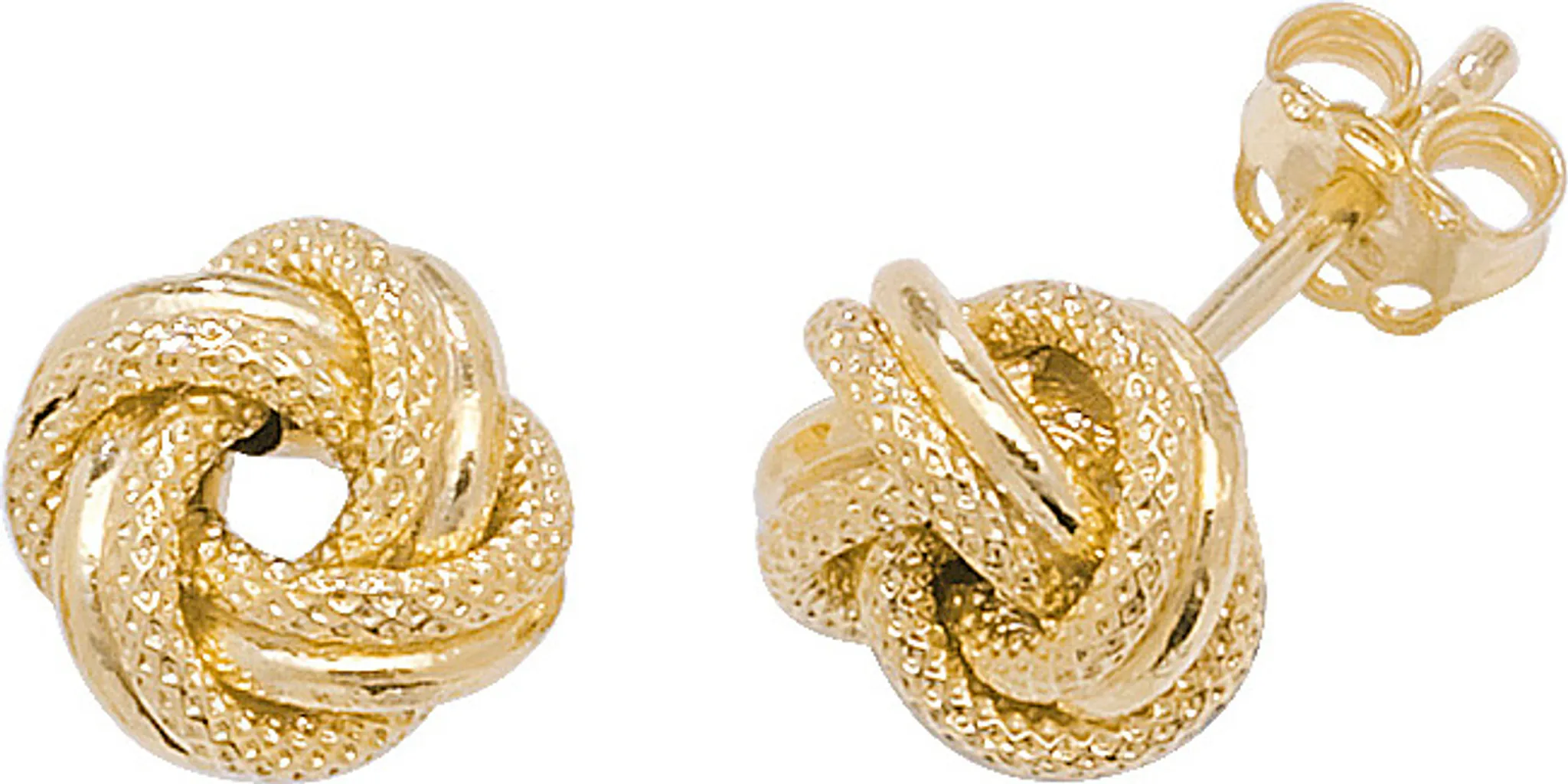 Boucles D'oreilles Femme En Or 9 Carats (375/1000) Avec Zirconium Cubique 6x7mm - Neuf