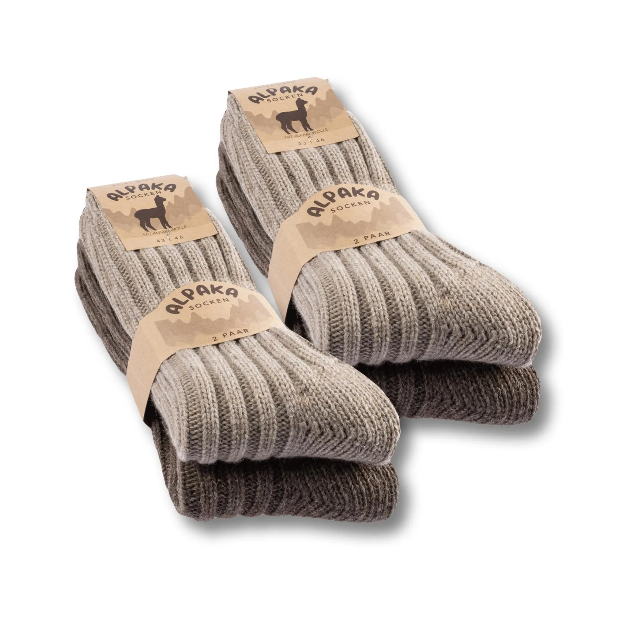 6 Paar Alpaka Socken Thermosocken Wollsocken Herren Damen Norweger Wintersocken