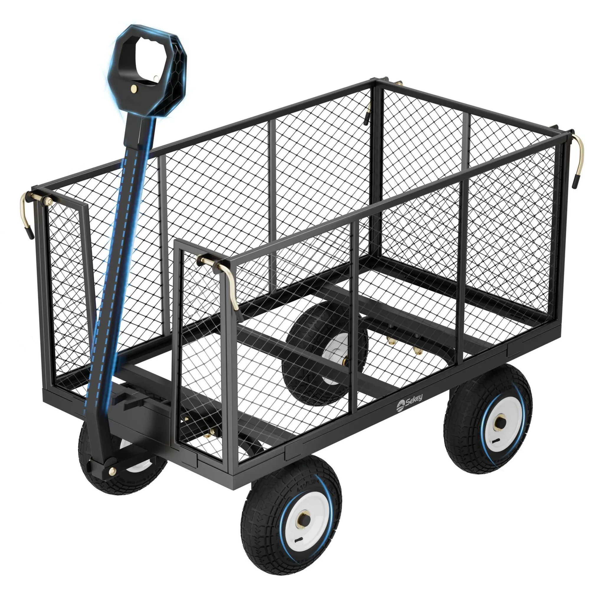 Roues Pour Chariot Roue De Chariot Pliable En Caoutchouc De 17,8 Roues Pour Chariot Roue De Chariot Pliable En Caoutchouc De 17,8
