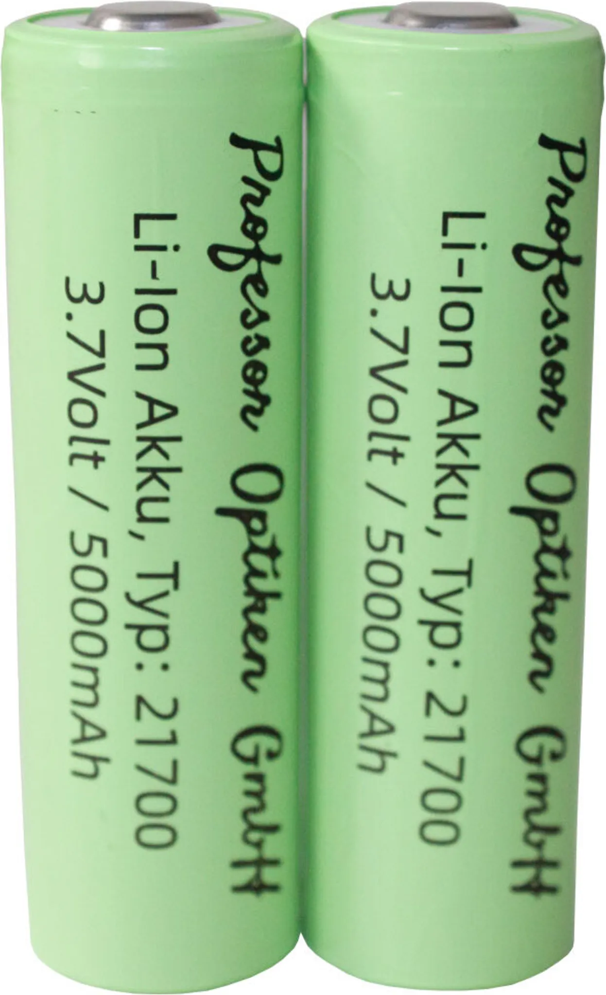 Professor Optiken 2er-Set Lithium-Ionen-Akku - Typ: 21700,