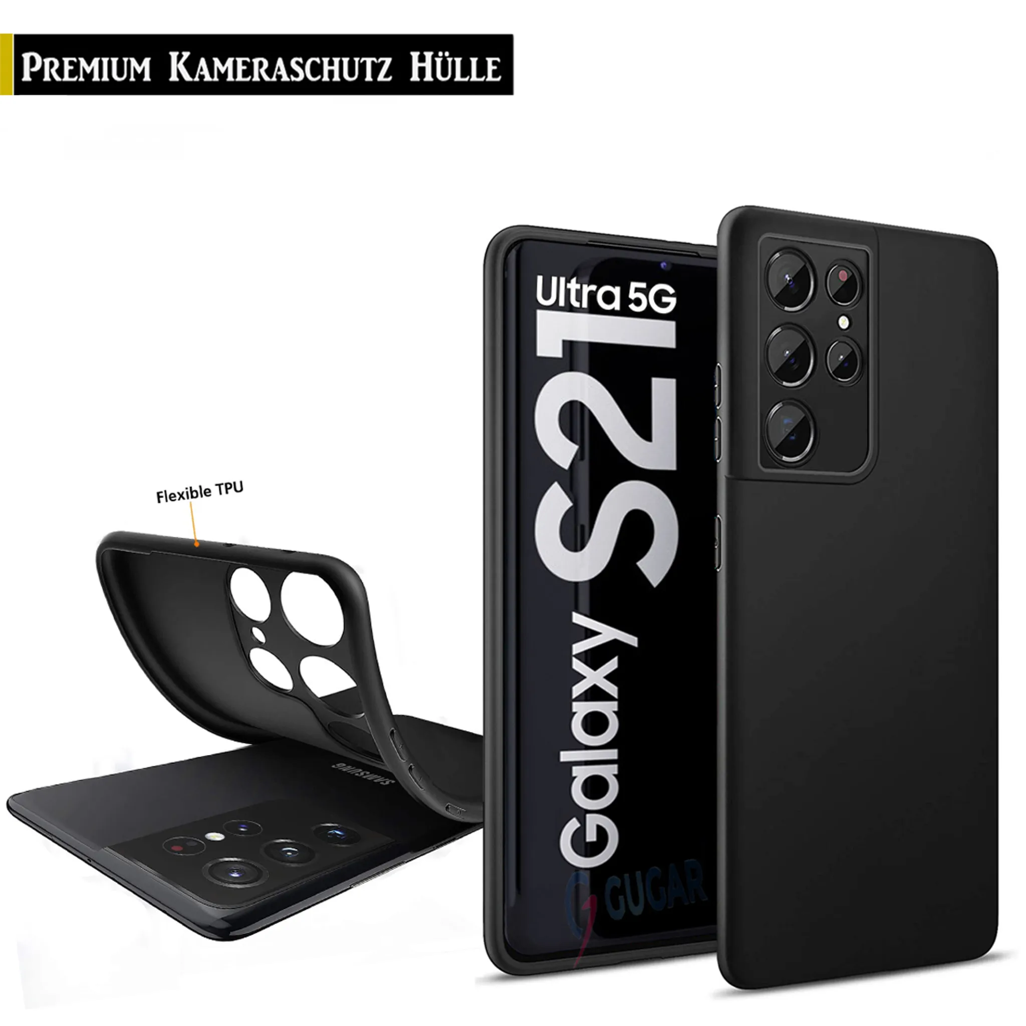 Handyhülle Kompatibel Samsung Galaxy S24 Ultra Hülle, PC + TPU