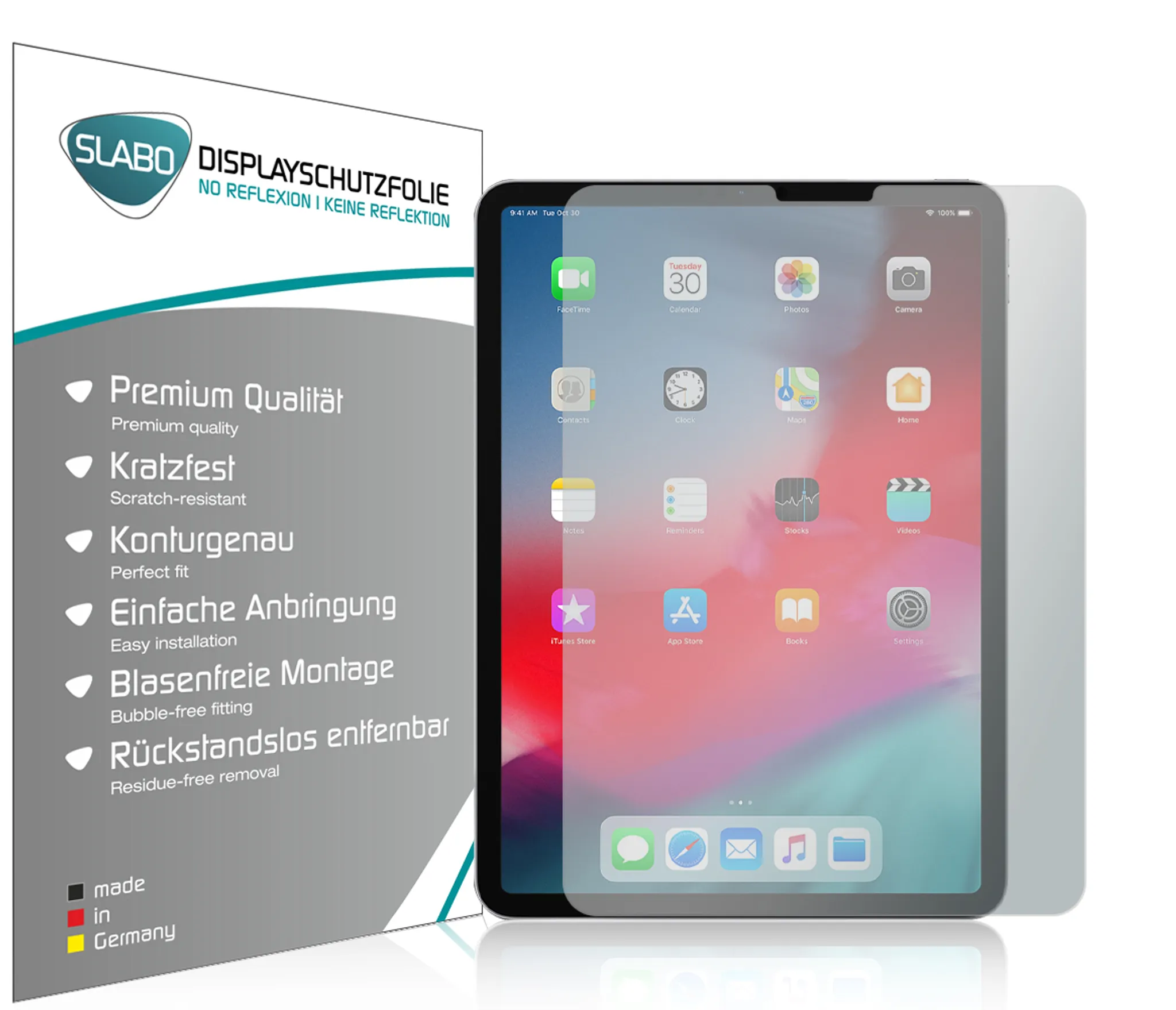 3M PFTAP002 Blickschutzfilter für Apple iPad Air 1/2 Landscape schwarz 