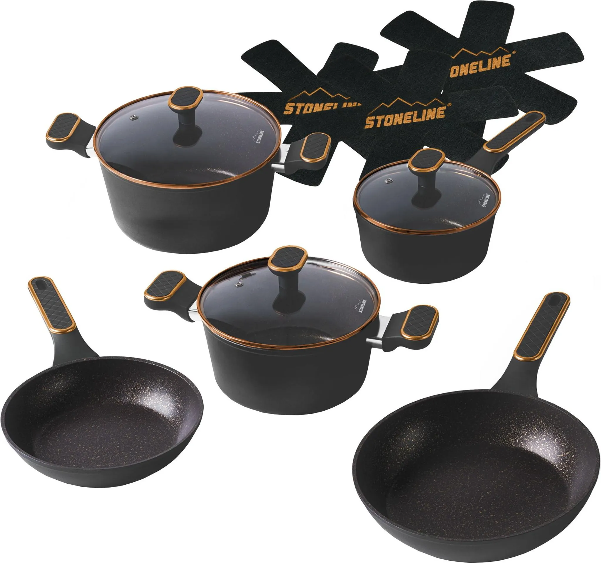 Stonegourmet Set 3 Padelle Con Spatola - Arca Italy