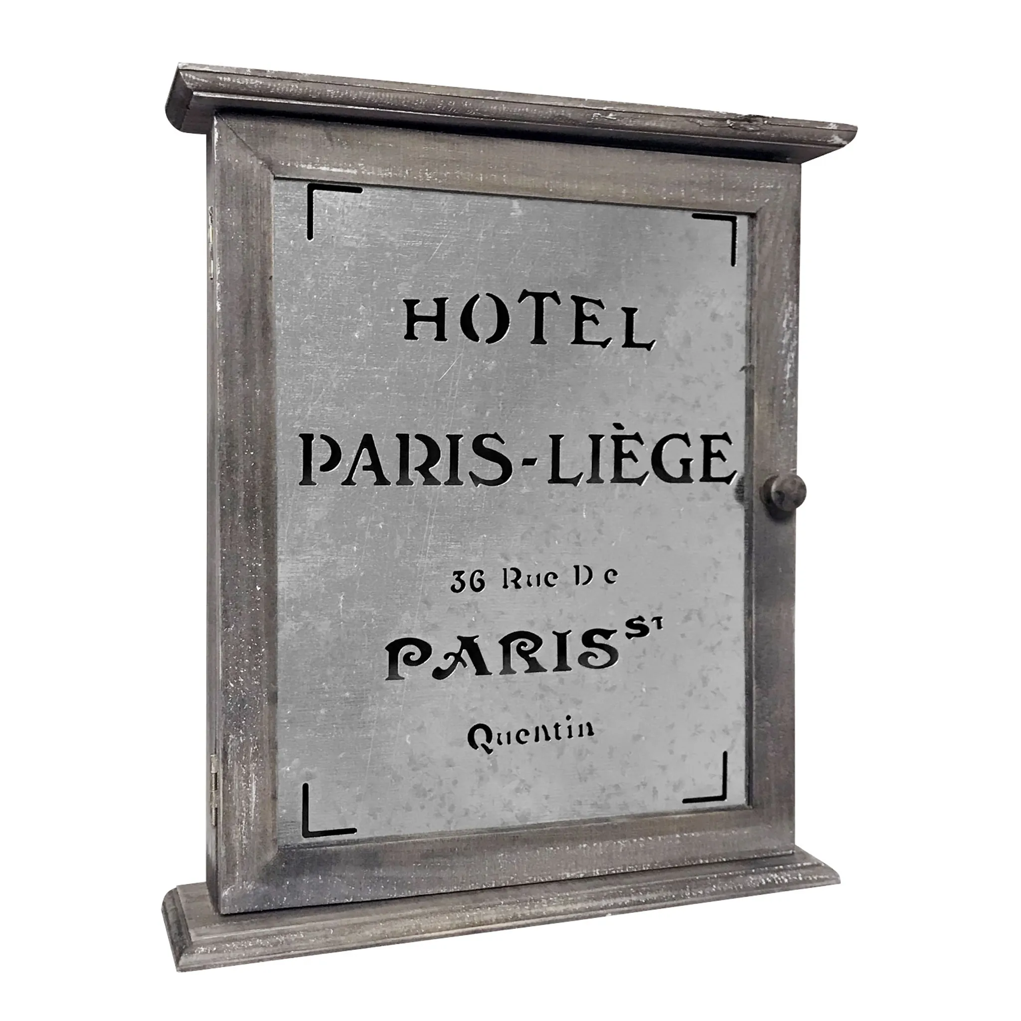 Nostalgischer Holz Schlüsselkasten PARIS 