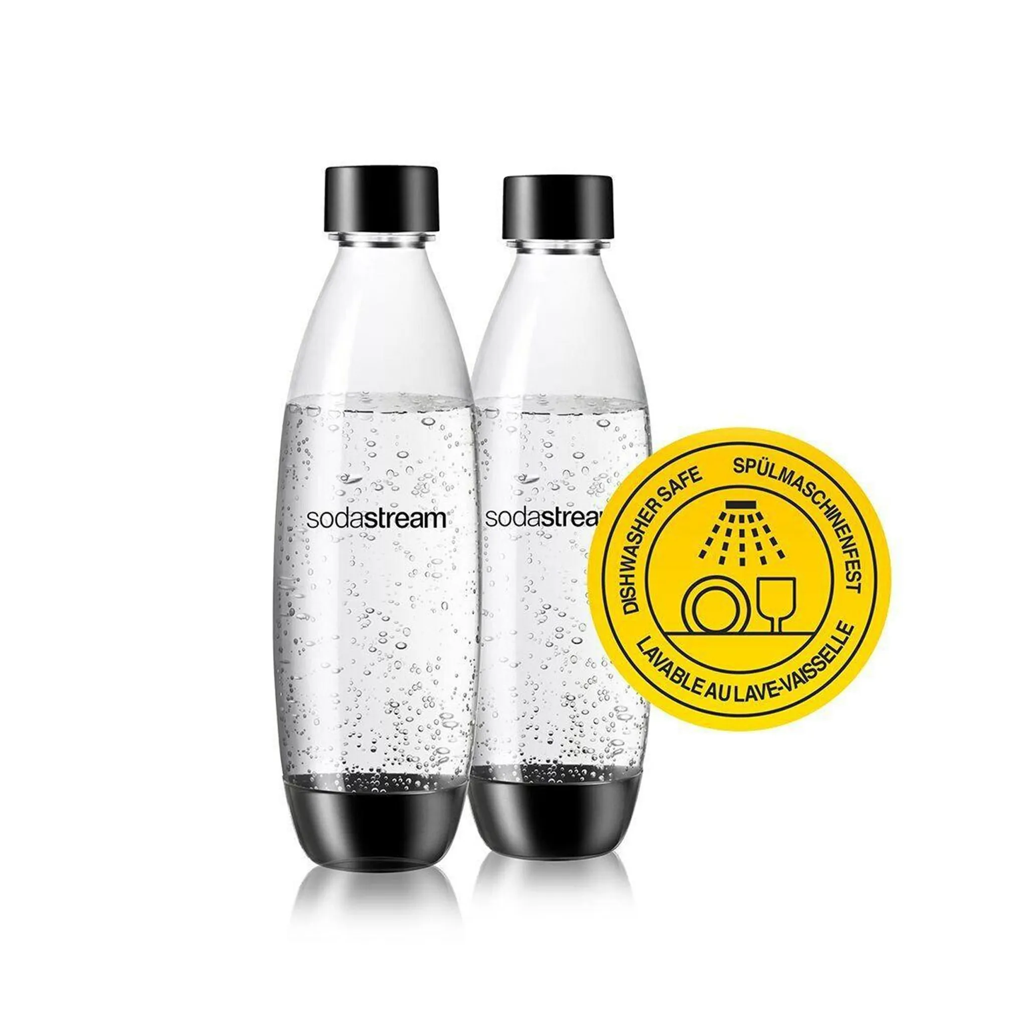 SODASTREAM Duo-Wassersprudler 3x 1l Glasflasche 1l Kunststoffflasche neuer  CO2-Zylinder 