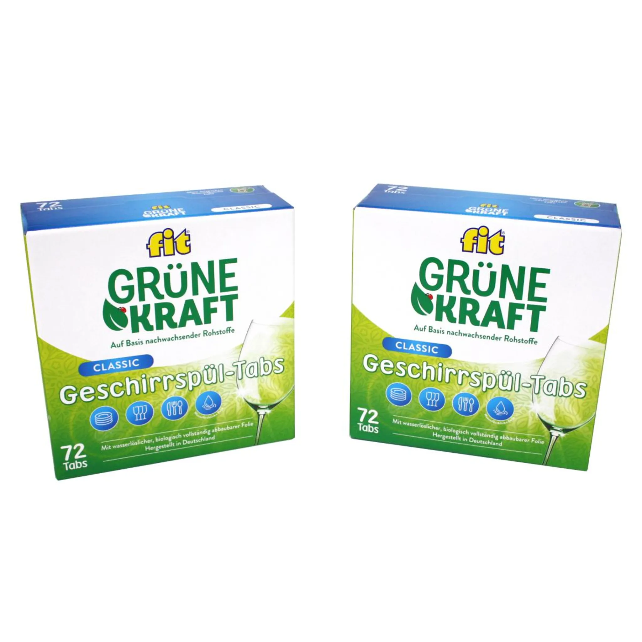 fit Grüne Kraft Geschirrspül-Tabs Alles in 1 22 x 20 g
