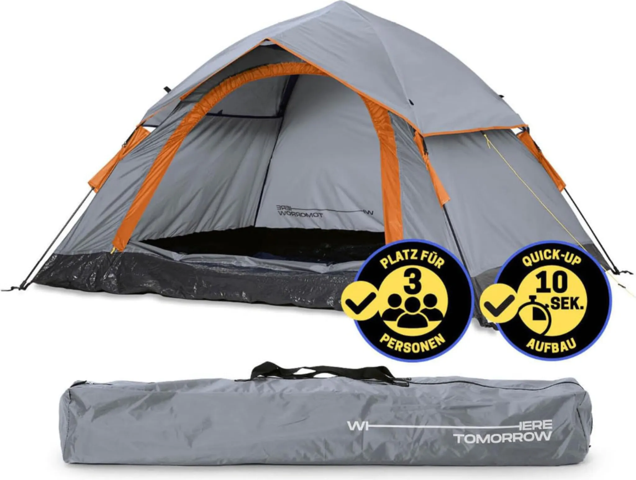 quechua wurfzelt mit vorzelt 2 Seconds XL Air Illumin Fresh für 3 Personen Sport & Freizeit Color:Green Clouds and Mist VLT 22% HD Top Gear - The 1to3sales2024