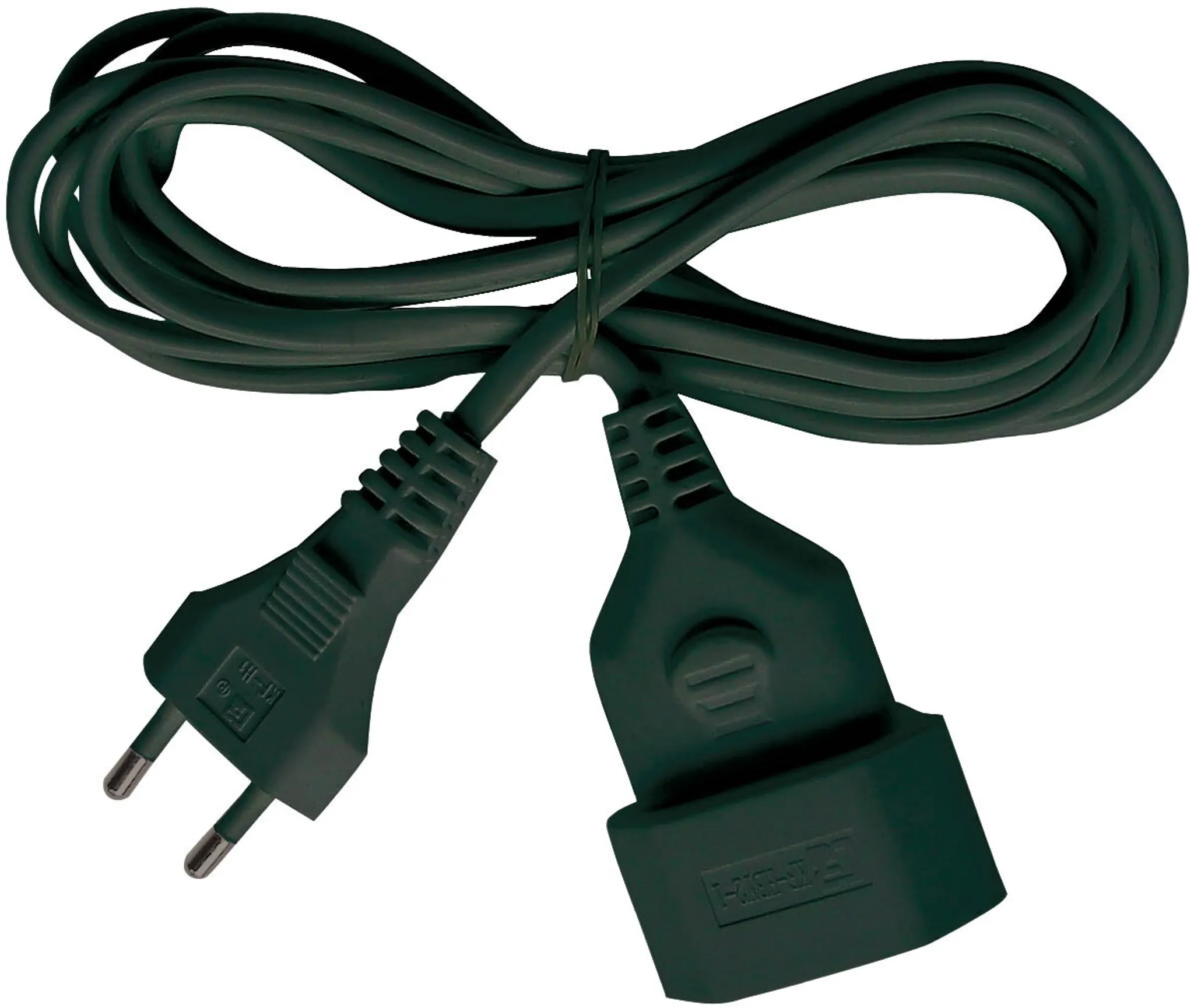 EMOS Euro-Zuleitung 2 Meter – Schwarzes Netzkabel Für Haushaltsgeräte Mit Euro-Stecker, 0,75 Mm²