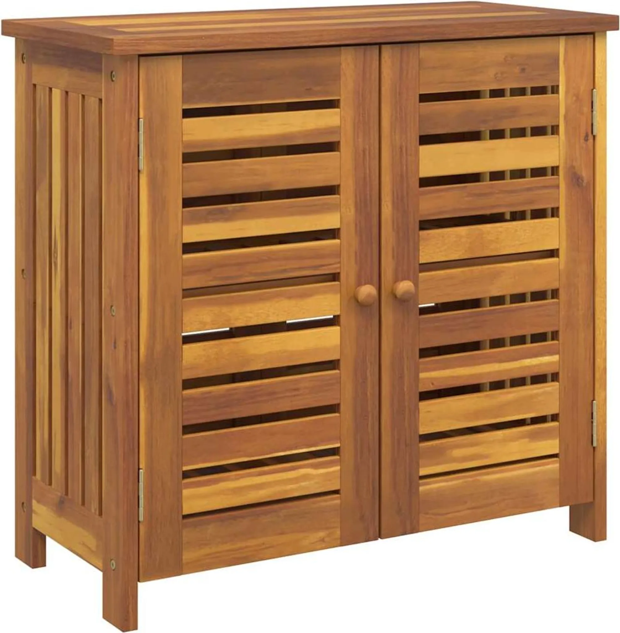 vidaXL Szafka ogrodowa z drzwiczkami brązowa 75 x 35 x 70