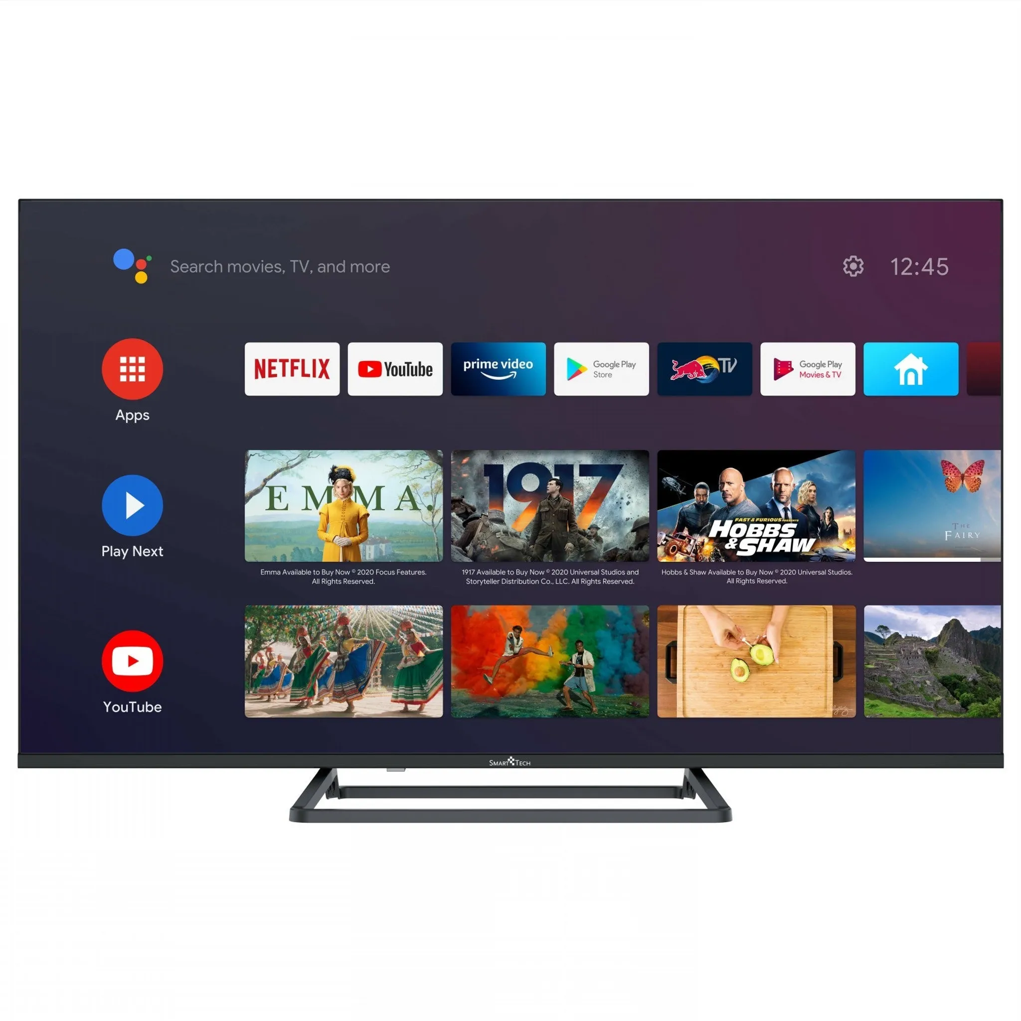 Smart Tech 43Zoll FHD Fernseher Android 9.0