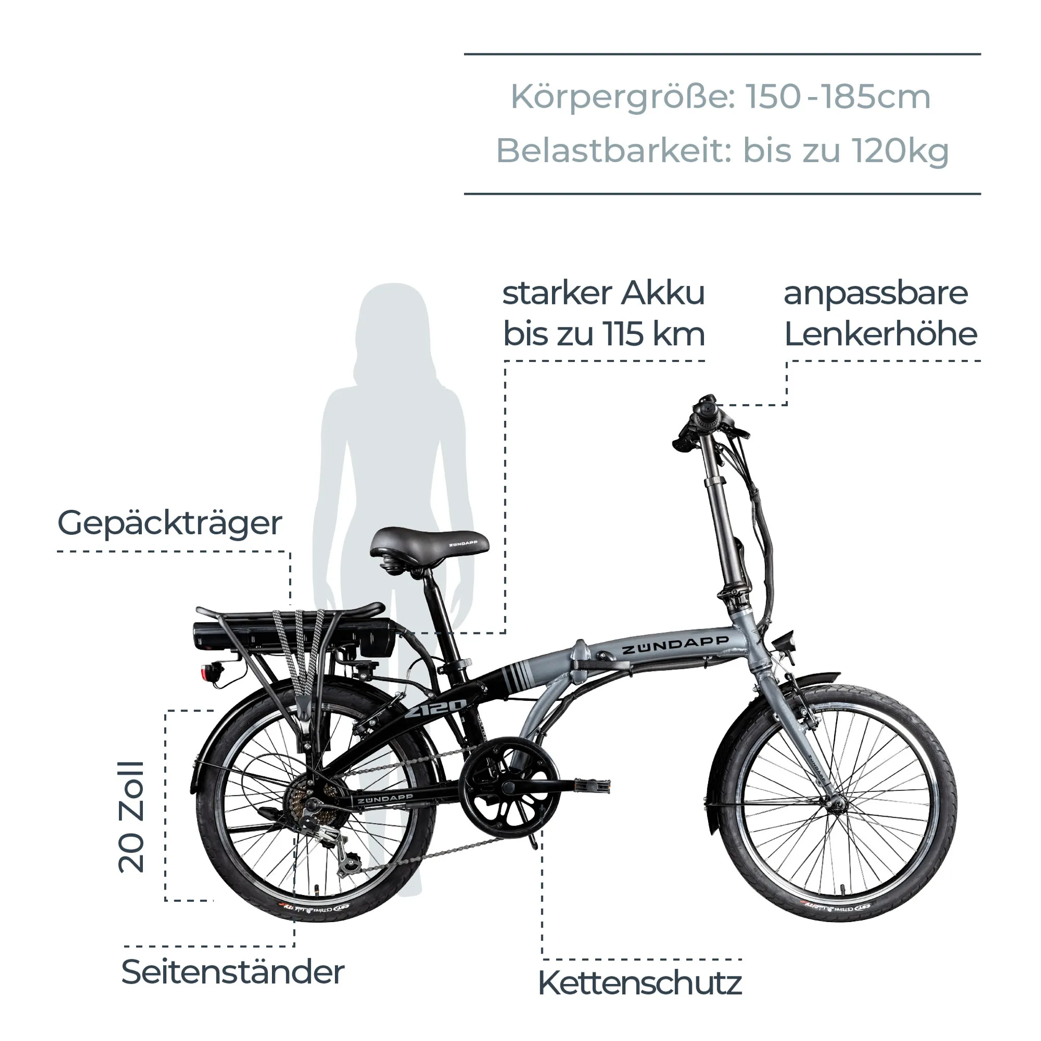 Zoll Bike Bike 20 Zündapp Elektro E Z120