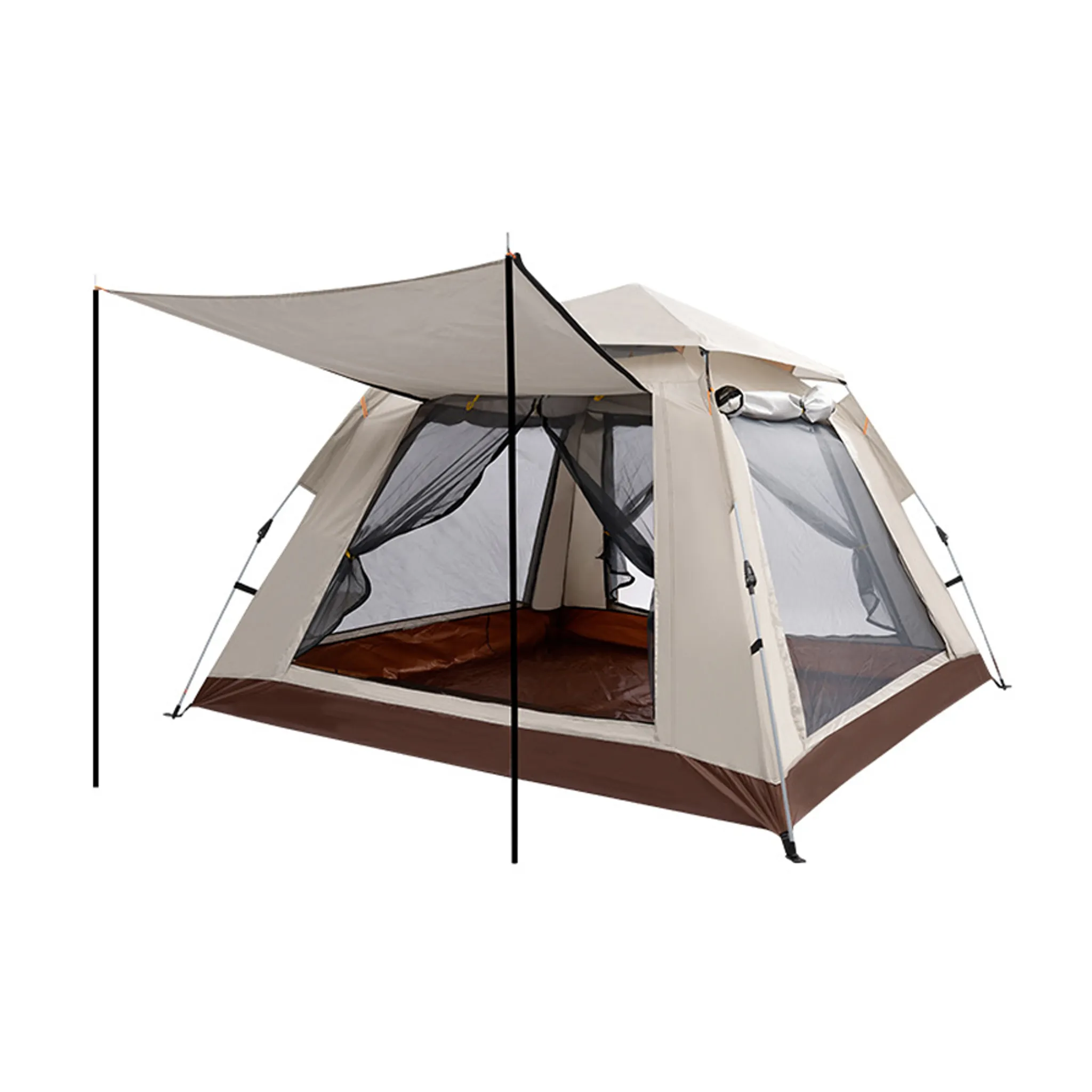 3–4 Personen Camping-Zelt, Pop-Up-Zelt mit