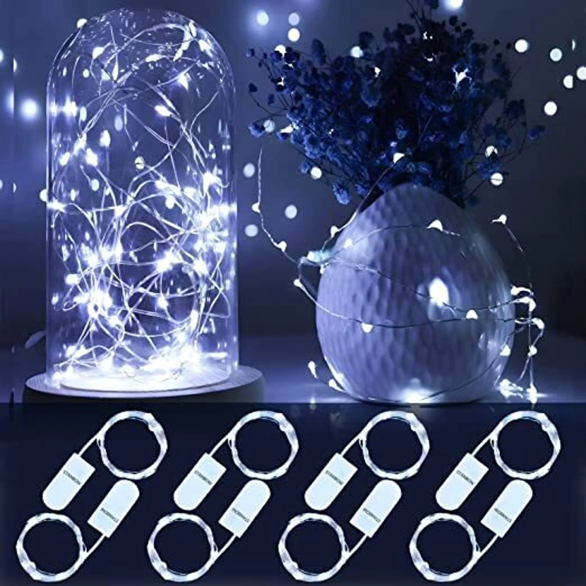 MOOKLIN ROAM Catena Luminosa Esterno, 13M 100 LEDs Luci Interni 8 Modalità Impermeabili Filo di