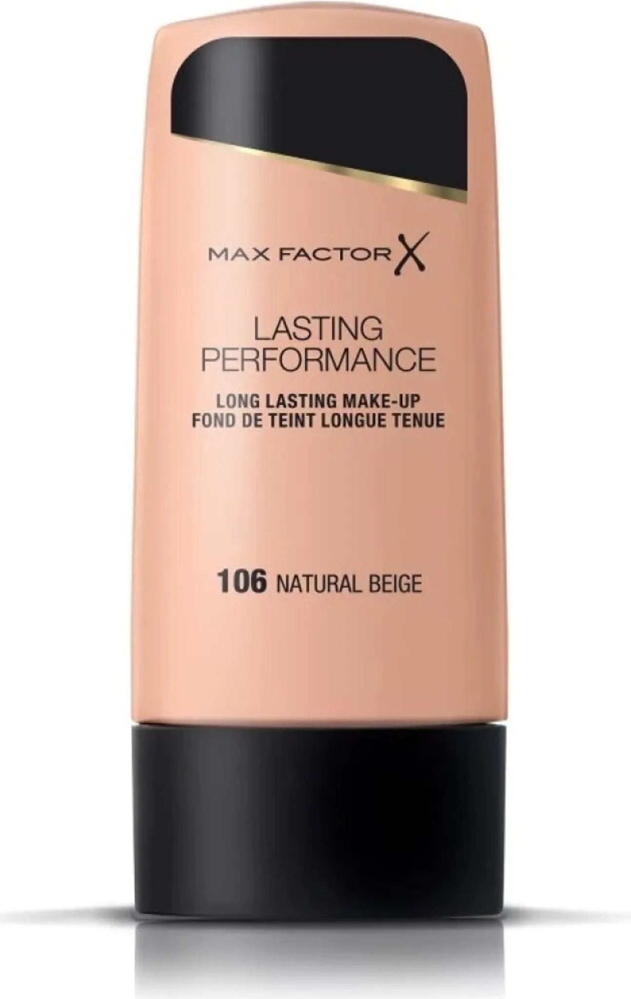 Max Factor Lasting Performance Make-up – Natural Beige 106, 35 Ml – Langhaltende Foundation Für Makellosen Teint