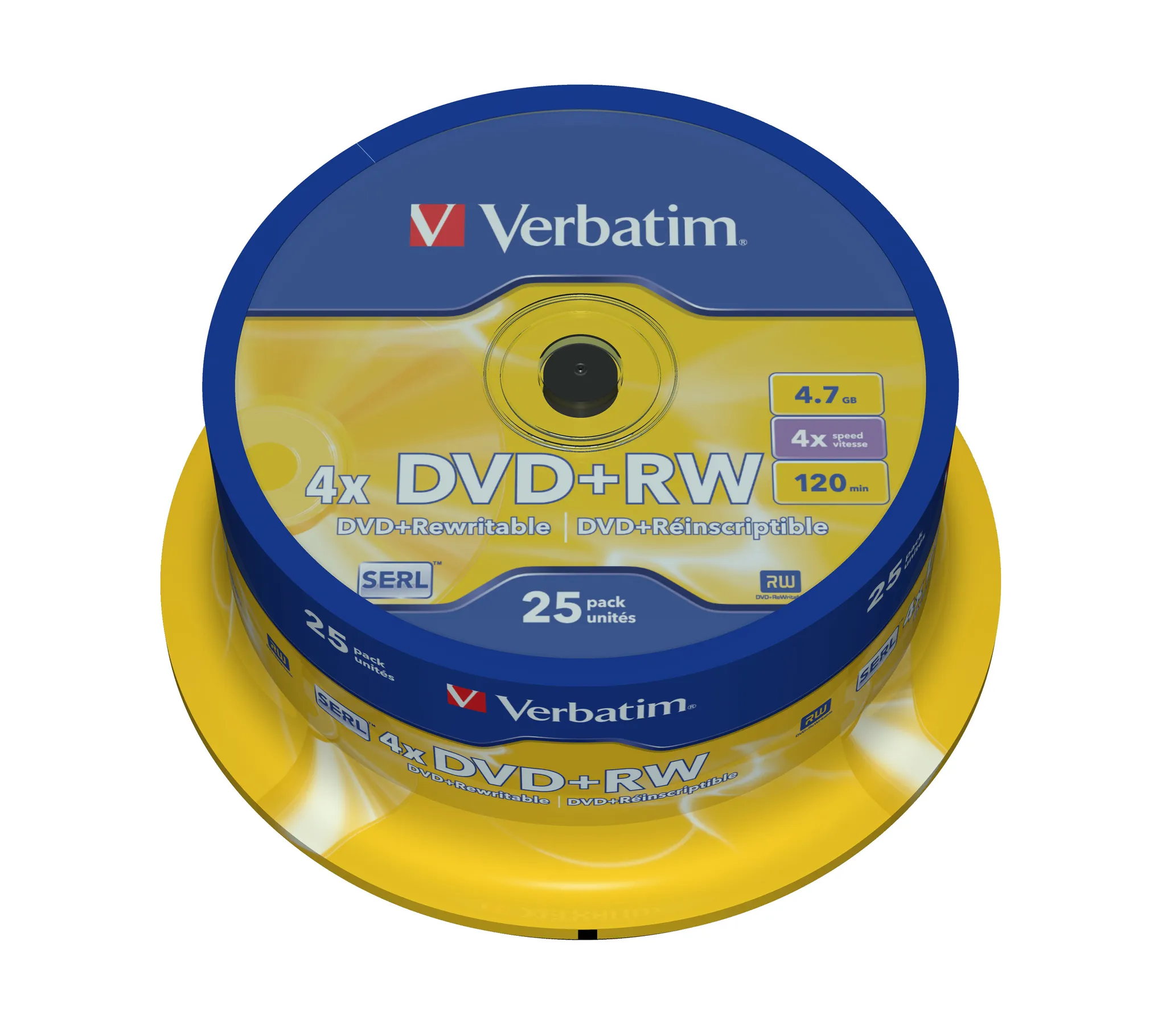 DVD+RW 4,7 GB Philips 4x Speed en Jewelbox 5-pack