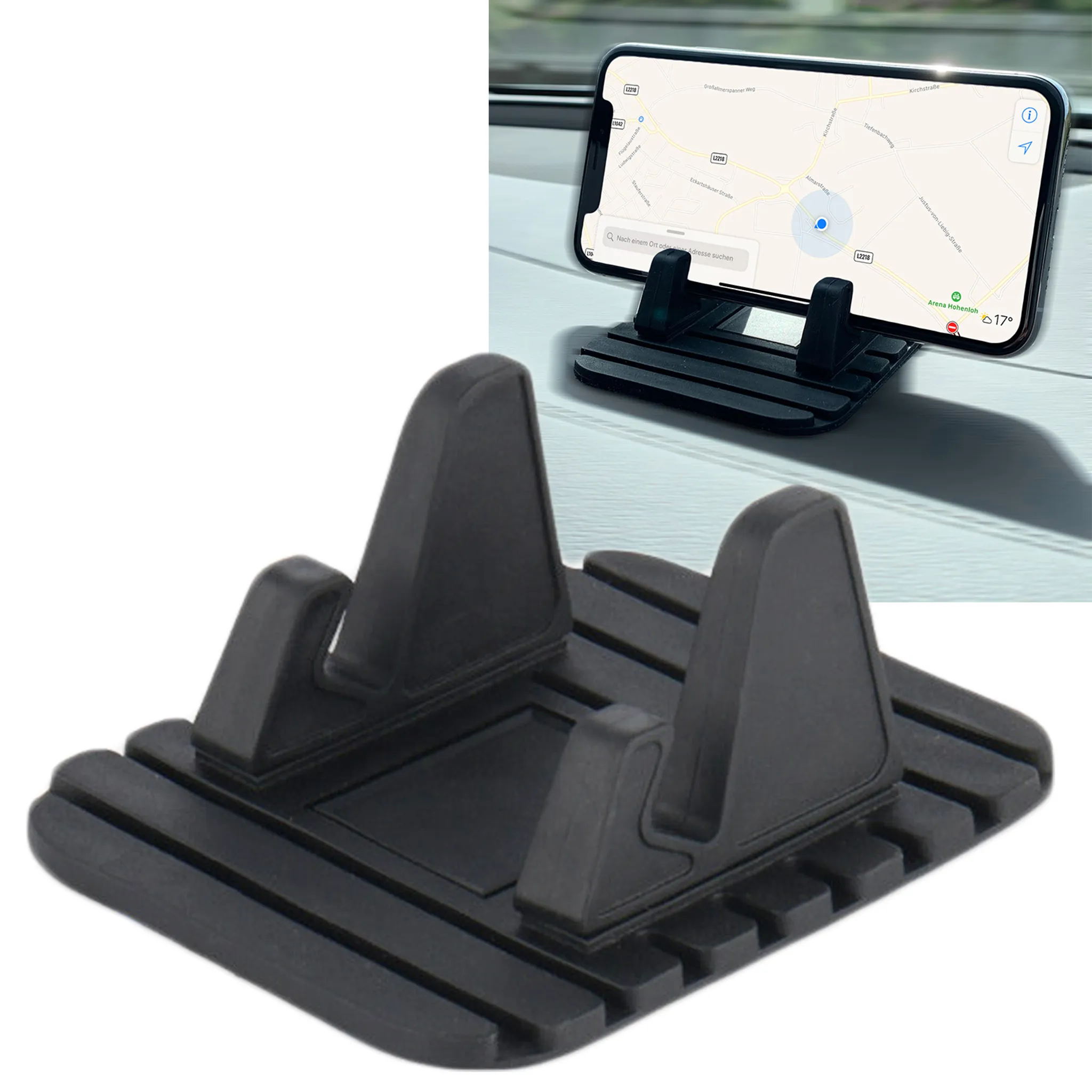 Auto Anti-Rutsch-Pad, Navigation Halterung Handyhalterung Saugnapfhalterung Armaturenbrett  Antirutschmatte für Navigationsgeräte (Adhevise disks)
