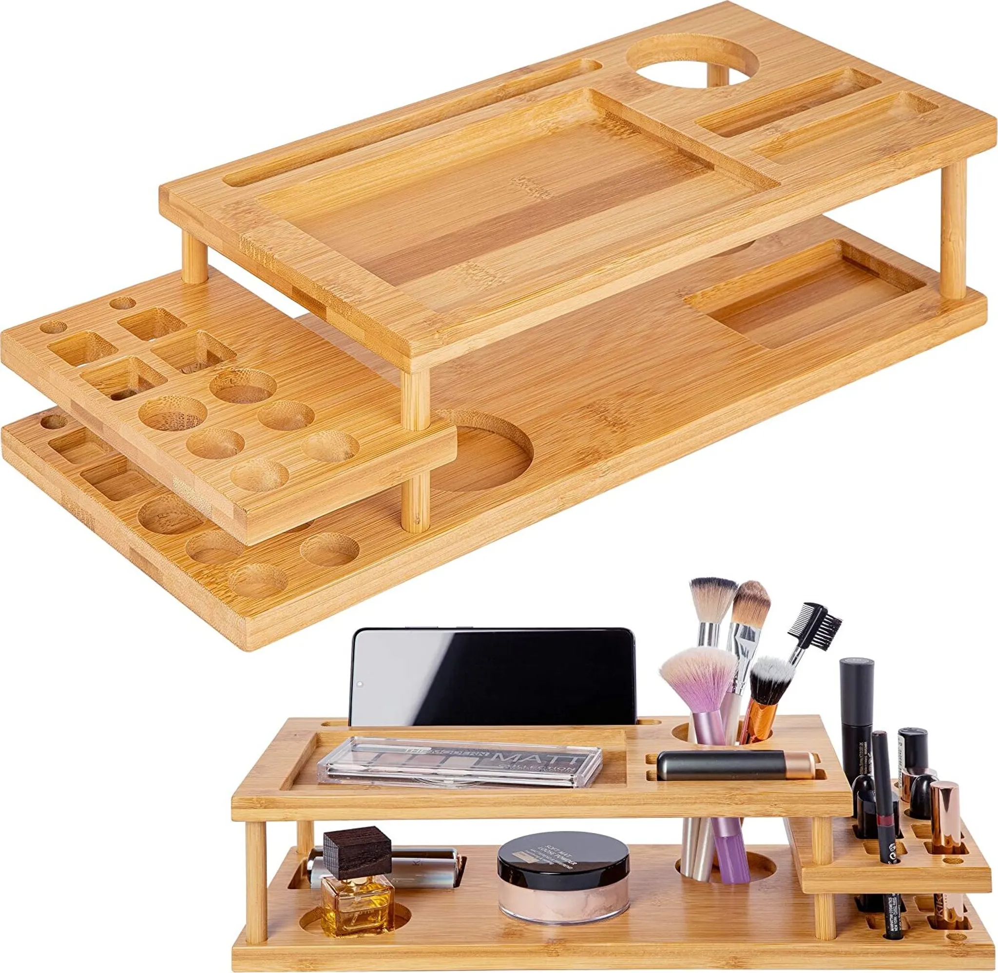 Kosmetik-Organizer Aus Klarsicht – 24 Fächer – Für Lippenstifte, Pinsel & Fläschchen