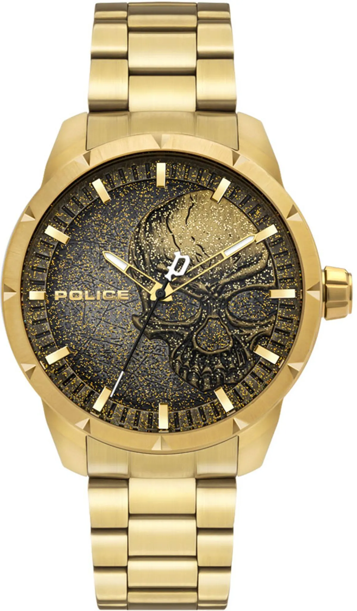 Orologio Uomo Police Splinter – Cassa Acciaio Inox Nero, Cinturino In Pelle, Multifunzione Grigio, R1451277002