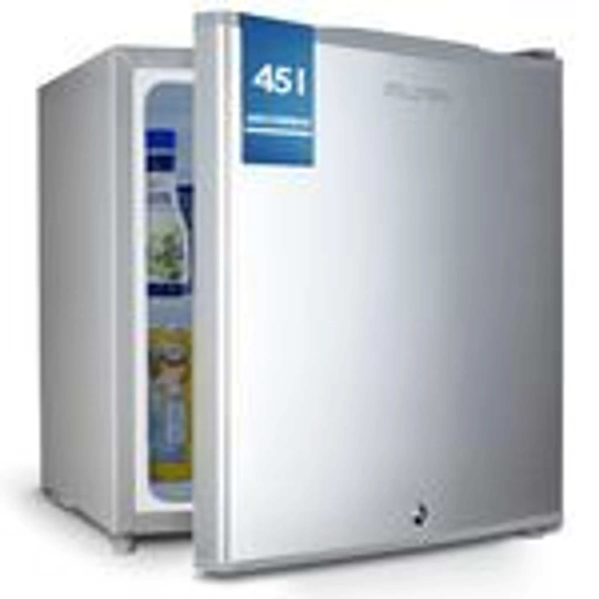 B-Ware Minikühlschrank E 45L mit Schloss und Frostfach Leise Mini  Kühlschrank