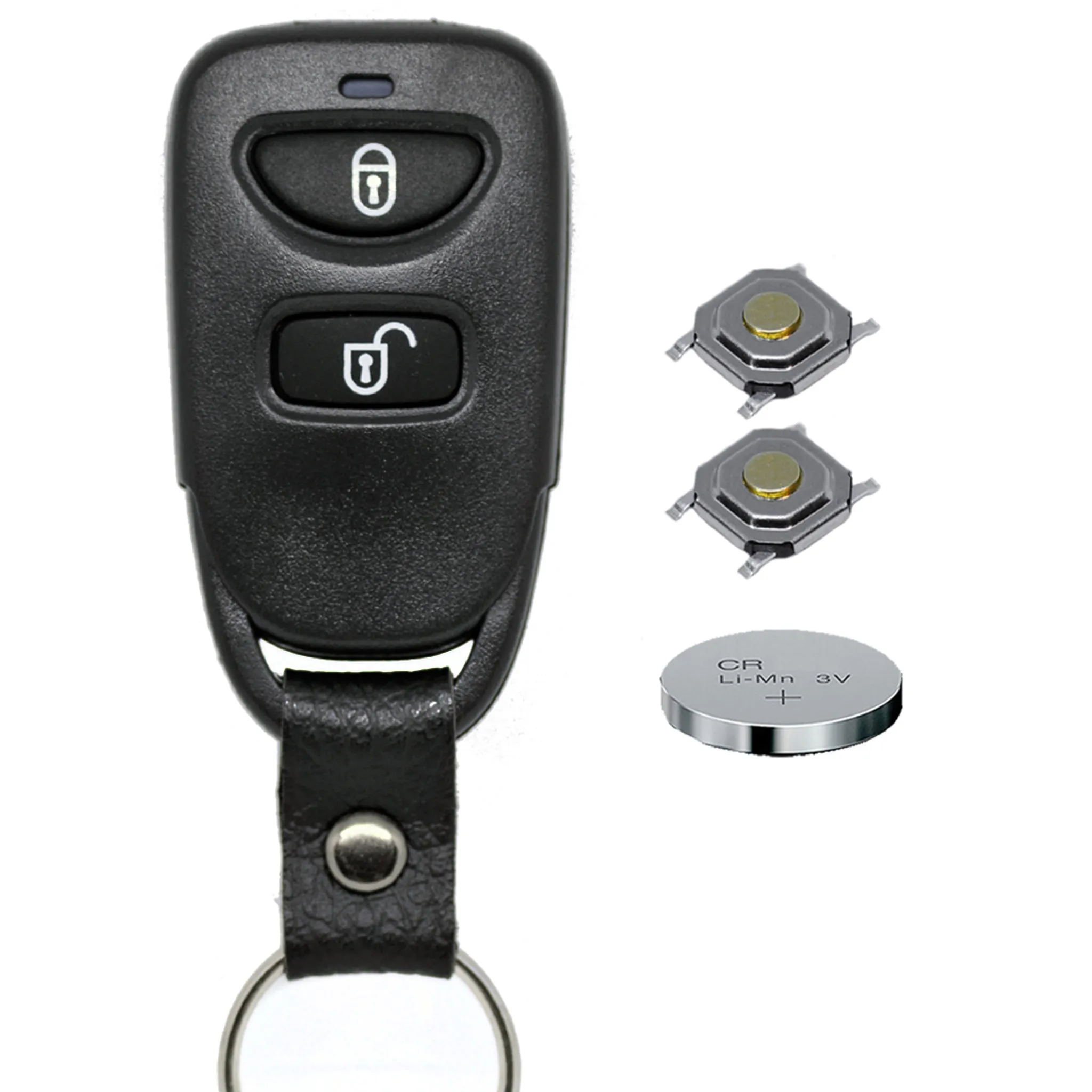 3 Tasten Schlüssel Gehäuse Fernbedienung Kompatibel mit Hyundai