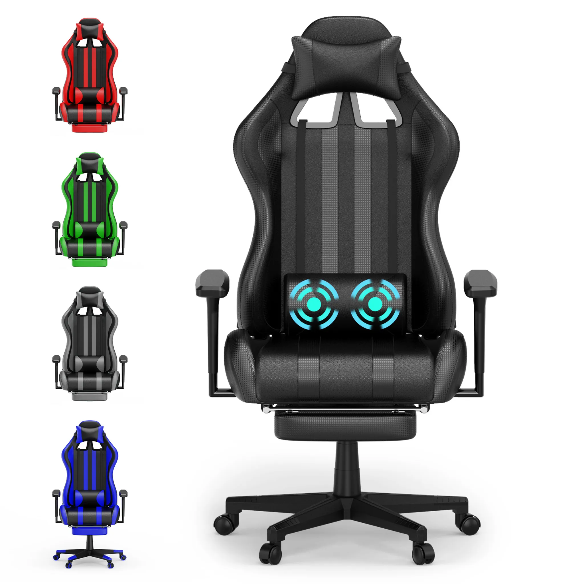 UISEBRT Massage Gaming Stuhl Gaming Sessel