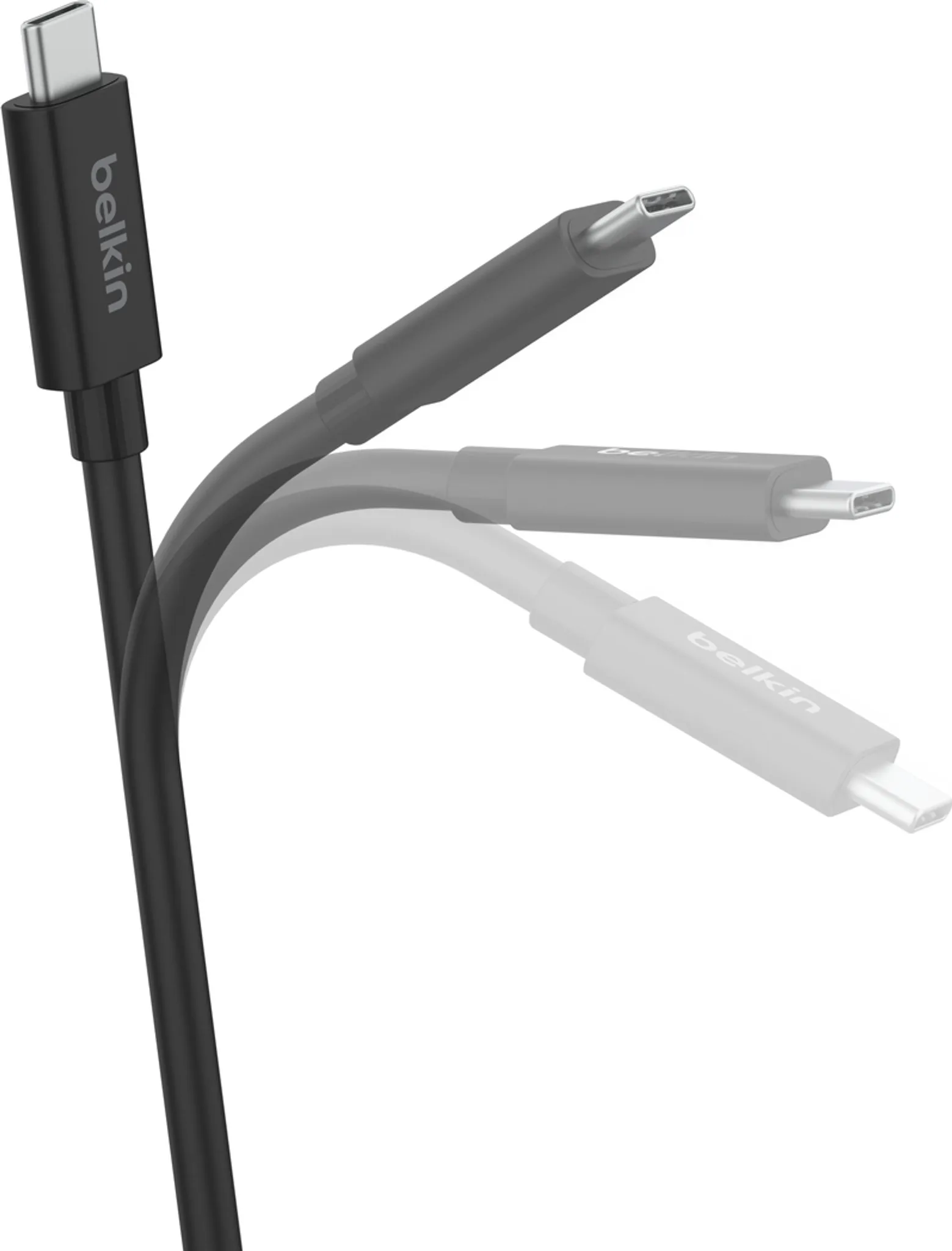 Baseus Cafule USB-C Kabel 0,5m – Mit Schnellladung QC3.0 & Nylongeflecht, Grau/schwarz