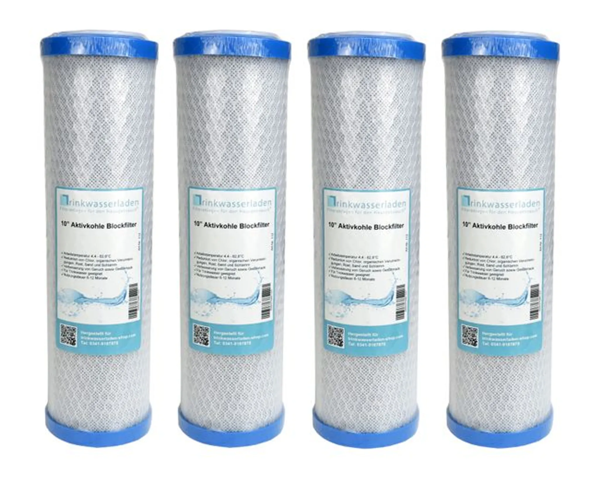 Set 10x Aktivkohleblock Trinkwasser Filter 10″ Wasserfilter für