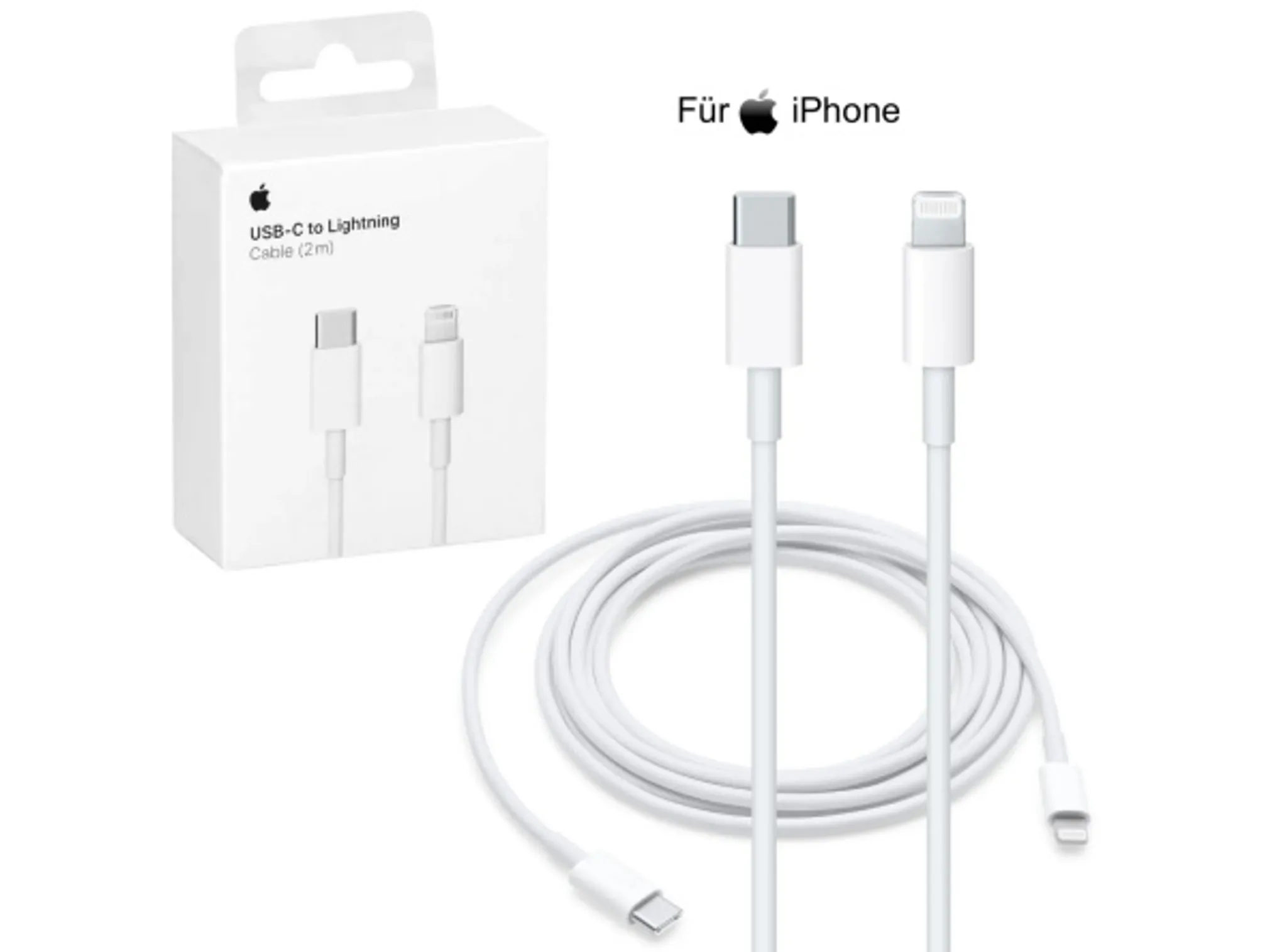 Apple iPhone USB‑C auf Lightning Kabel 2m