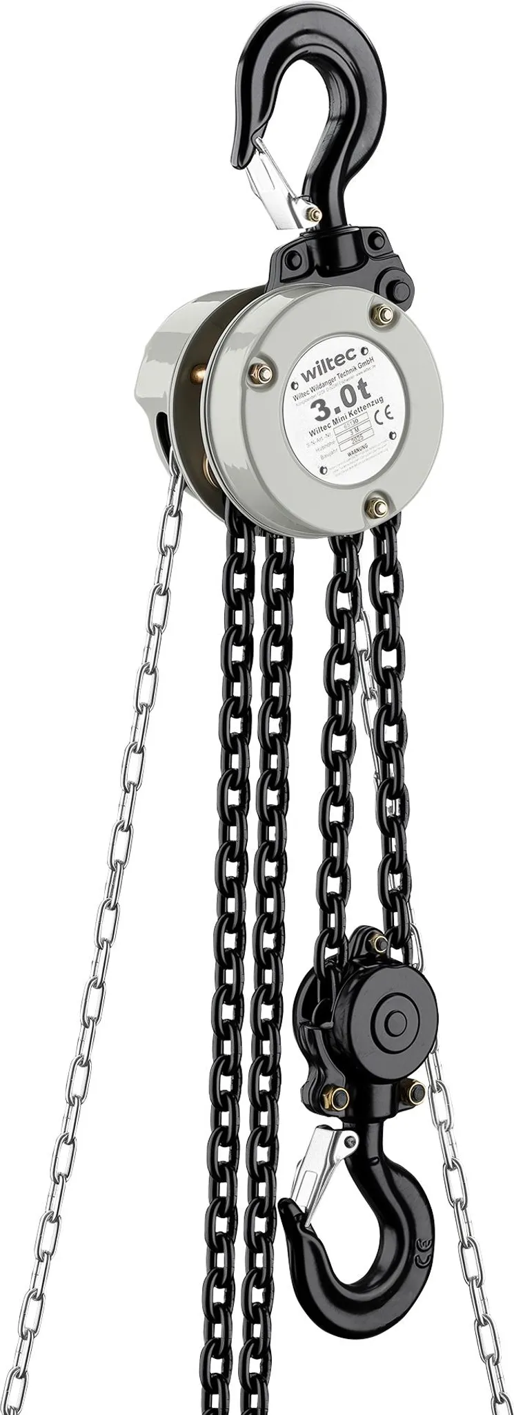 Kettenzug Für Werkstatt Palan An Kette 3 T – Flaschenzug Mit Hebel, G80- Kette, 3 M Hubhöhe, Für Werkstatt & Baustelle