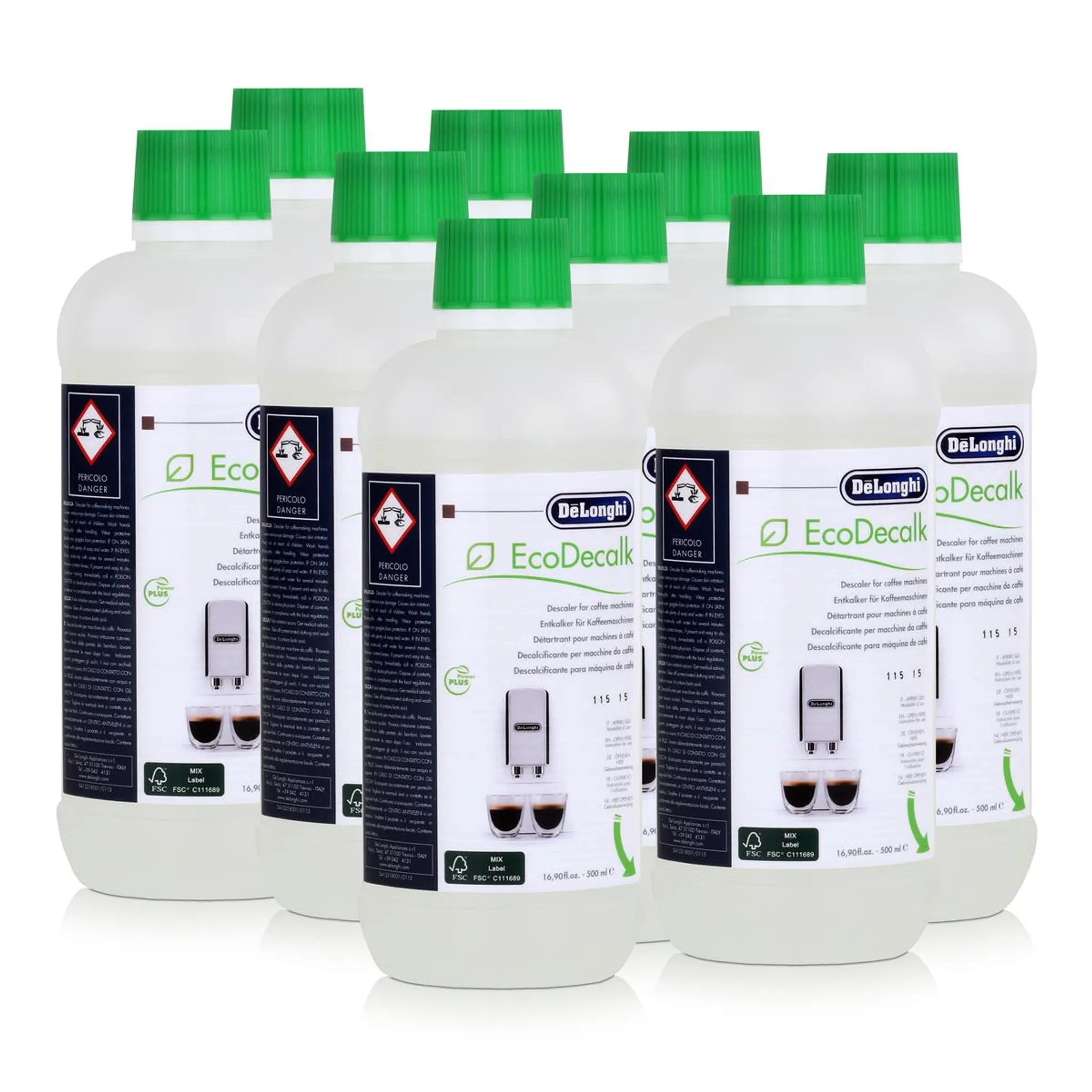 10 DeLonghi Entkalker EcoDecalk mini 2 x 100ml DLSC003 DL SKU