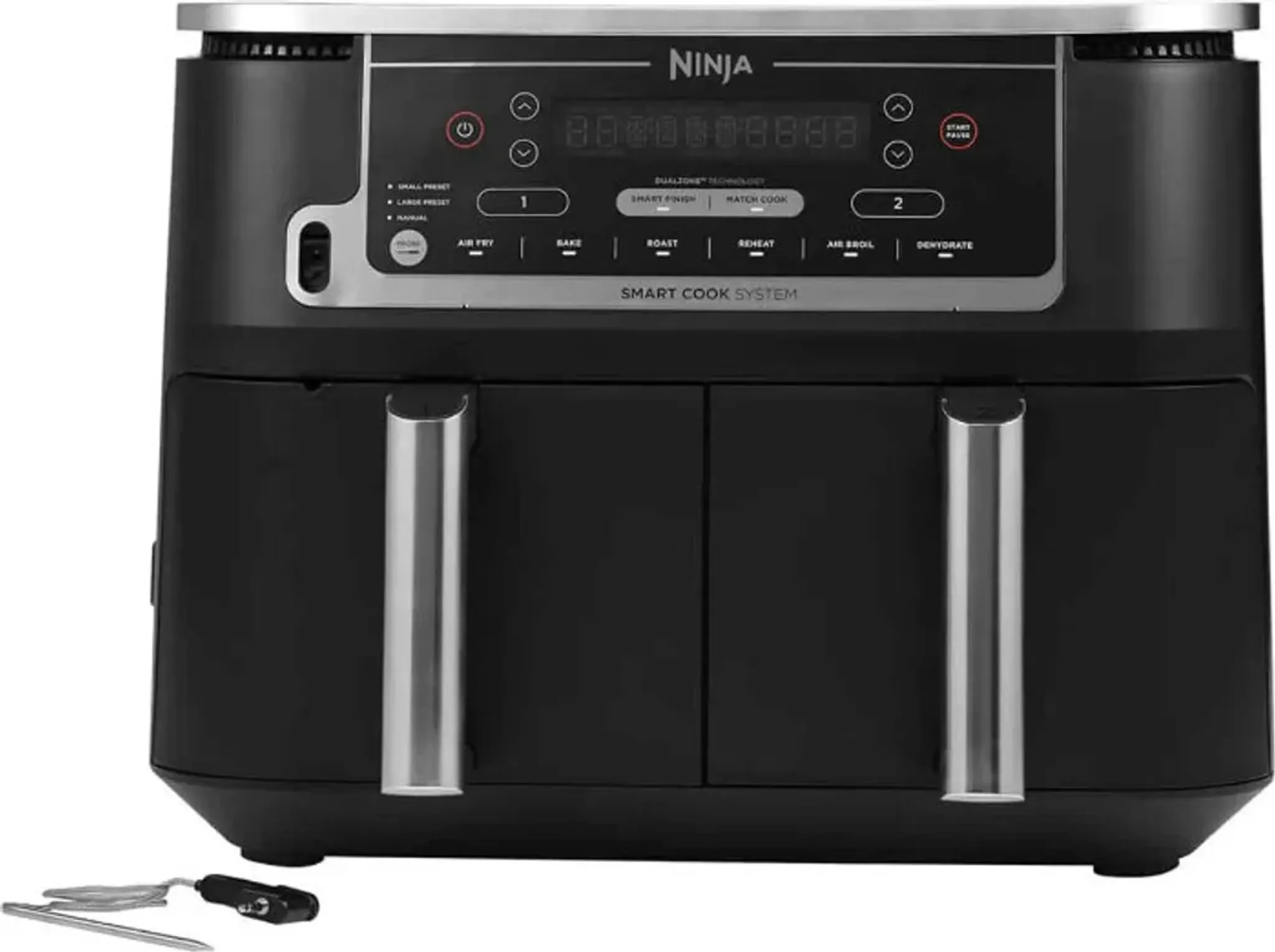 Ninja AF400EUCP Foodi MAX Dual Zone Doppel Heißluftfritteuse 9,5l schwarz  kupfer