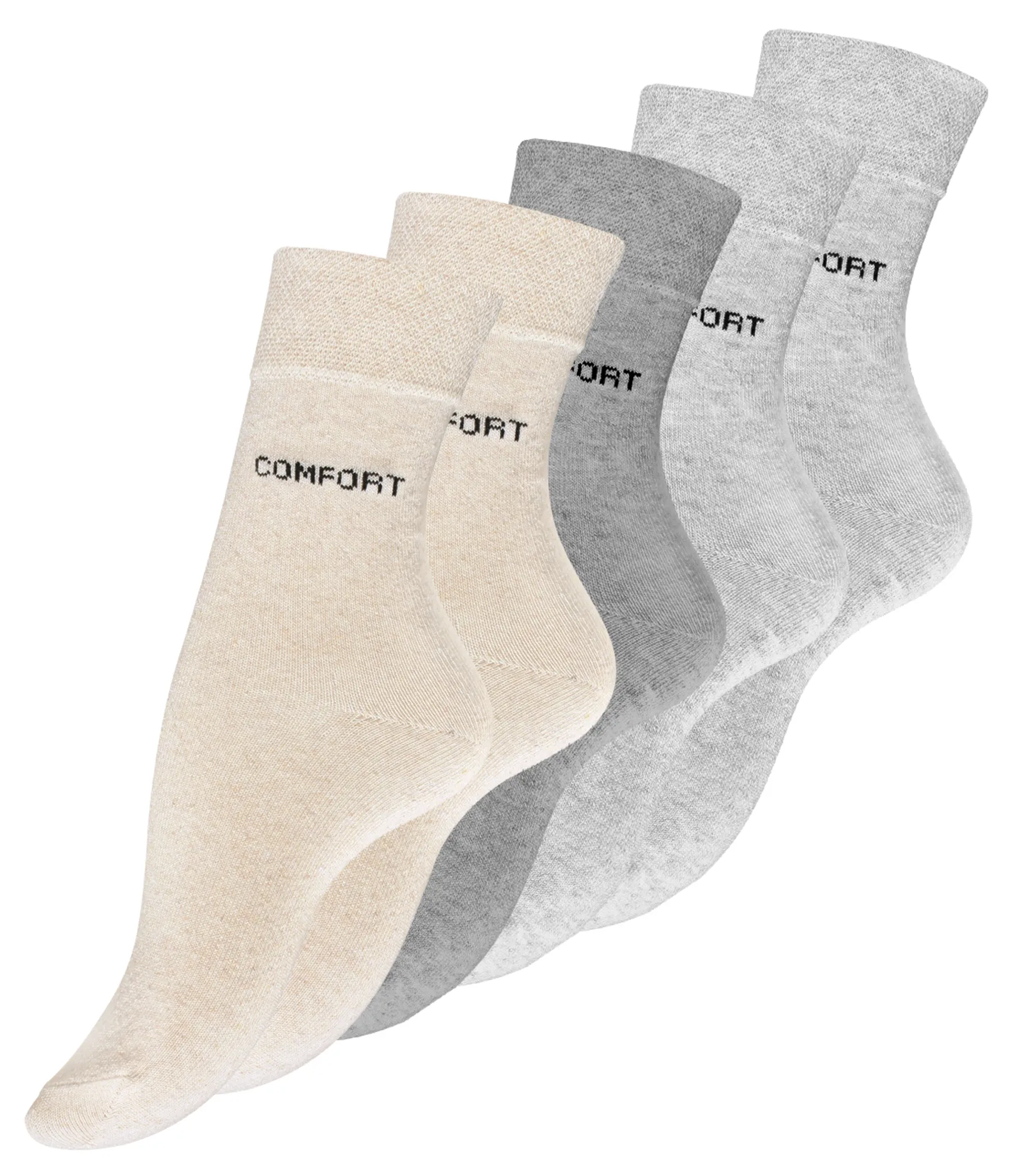 Cotton Prime® 10 Paar Damen Socken ohne
