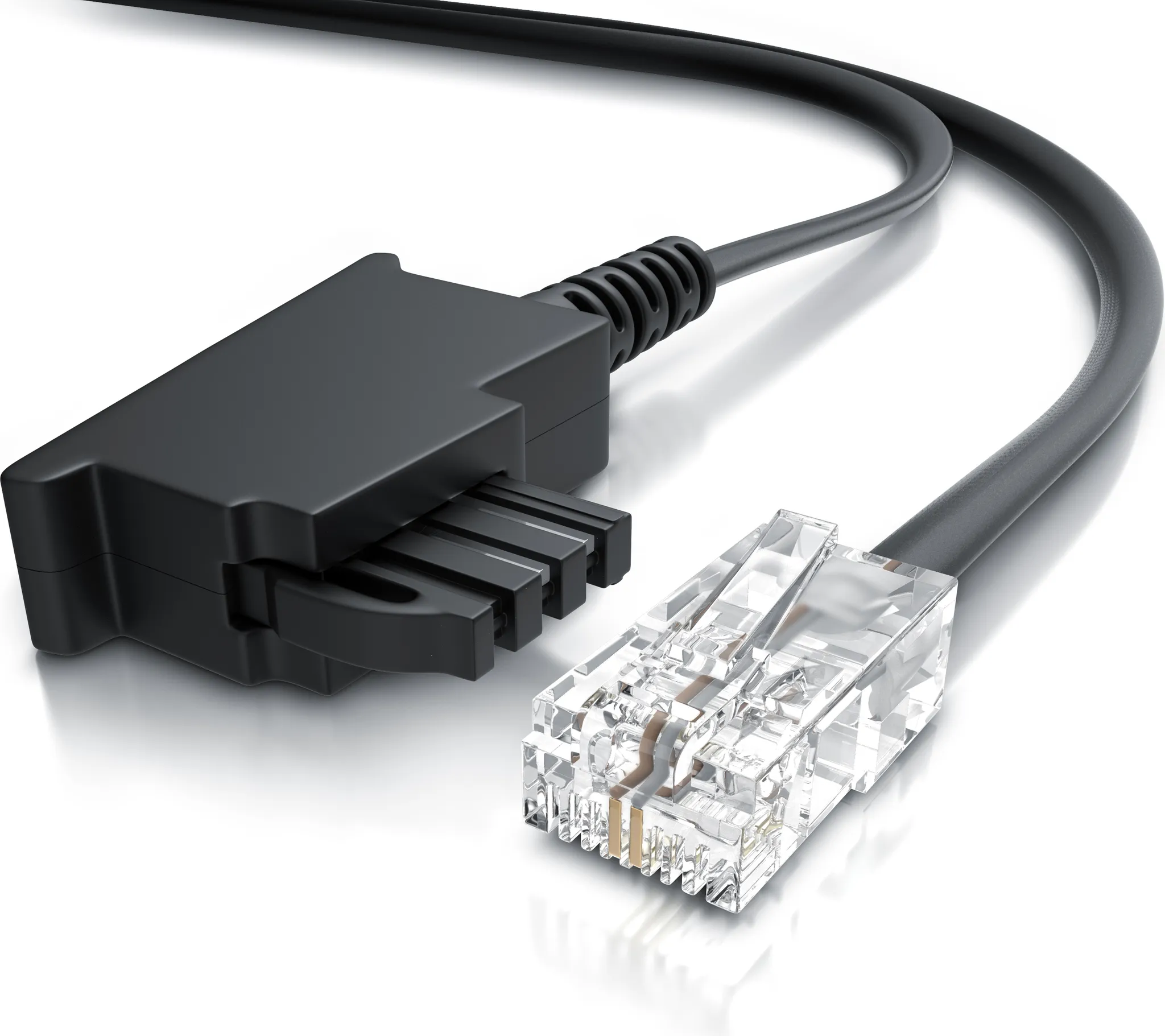 InLine® Cavo TAE-F Per Splitter DSL, Da Spina TAE-F A Spina Western 6/2 - Foto 4