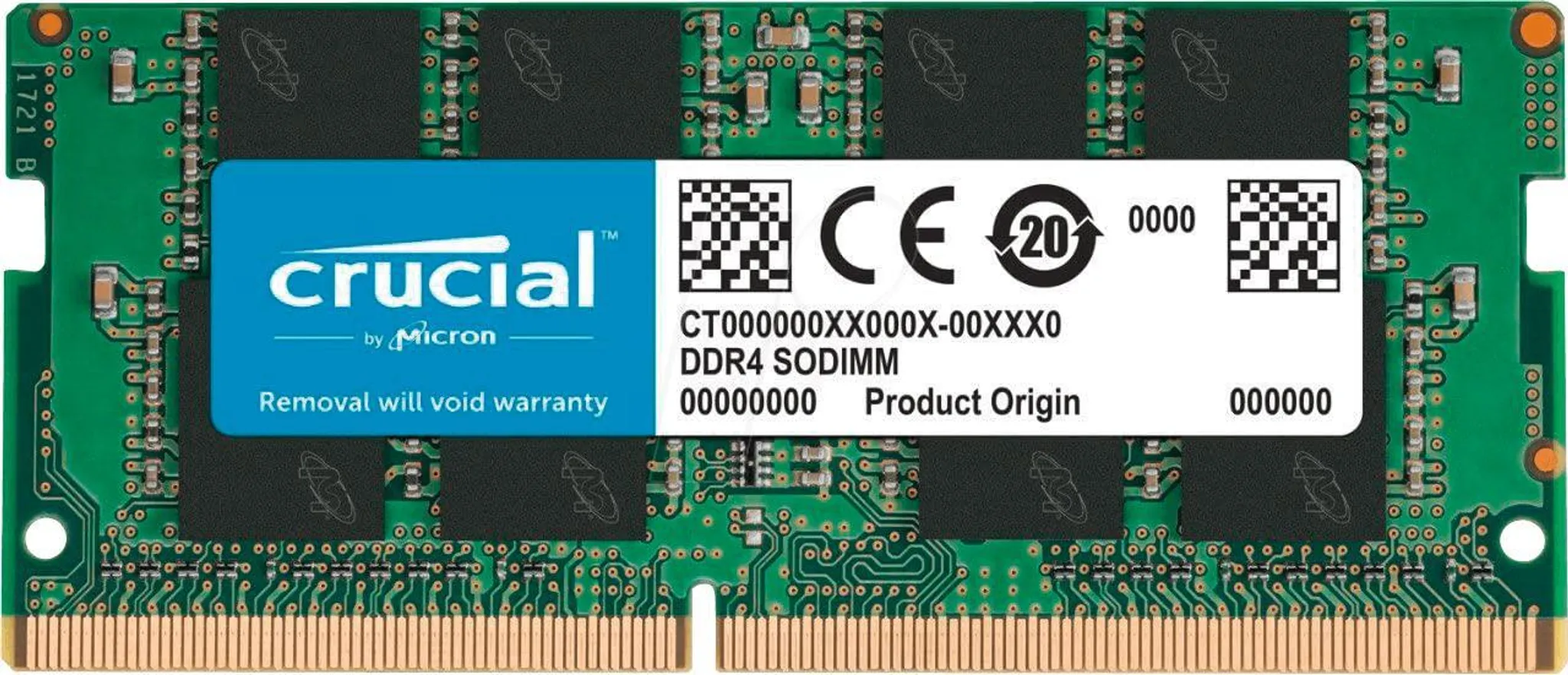 Barrette Mémoire RAM Crucial DDR3L 4GB Ou 8GB 1066MHz Pour PC Portable - SODIMM 204 Broches