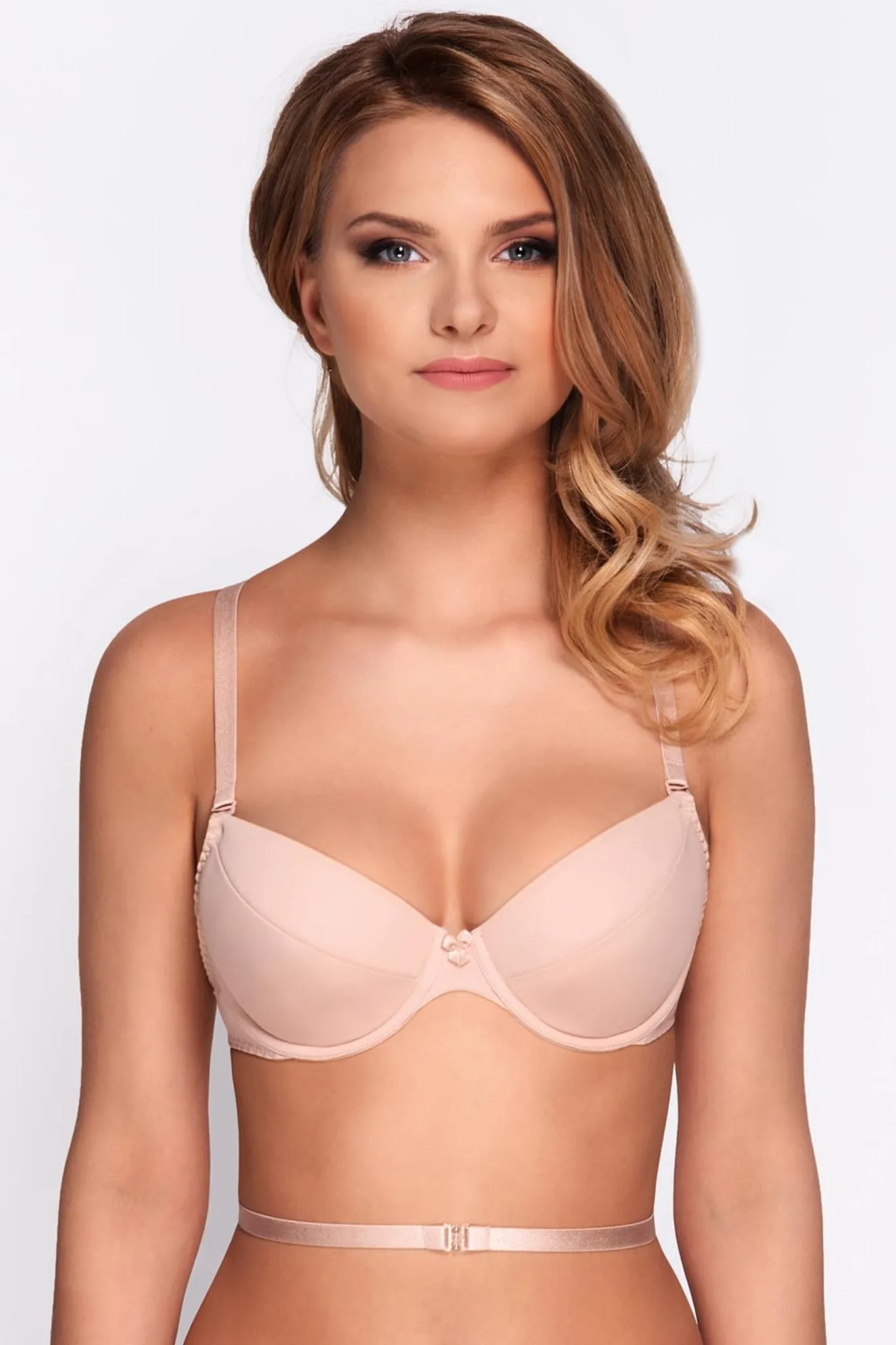 Vivisence Damen Push-Up BH Schalen Spitze Träger Schleife