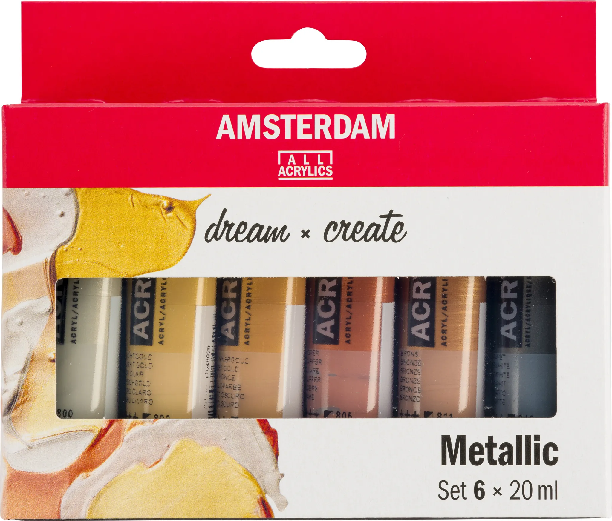 Amsterdam Serie Standard Colori Acrilici Perlati Set 6 x 20 Amsterdam Serie Standard Colori Acrilici Perlati Set 6 x 20