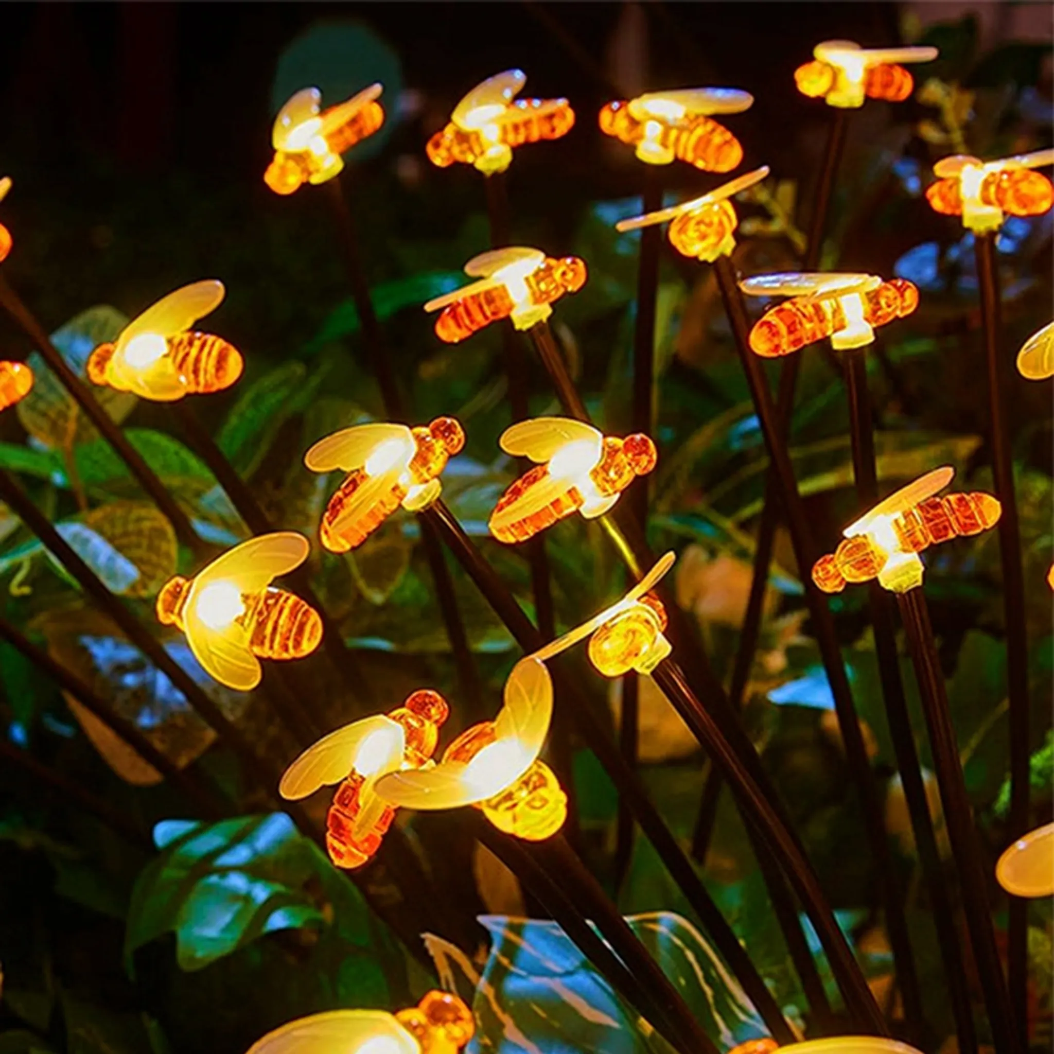 3 Köpfe LED Solar Löwenzahn Blumen